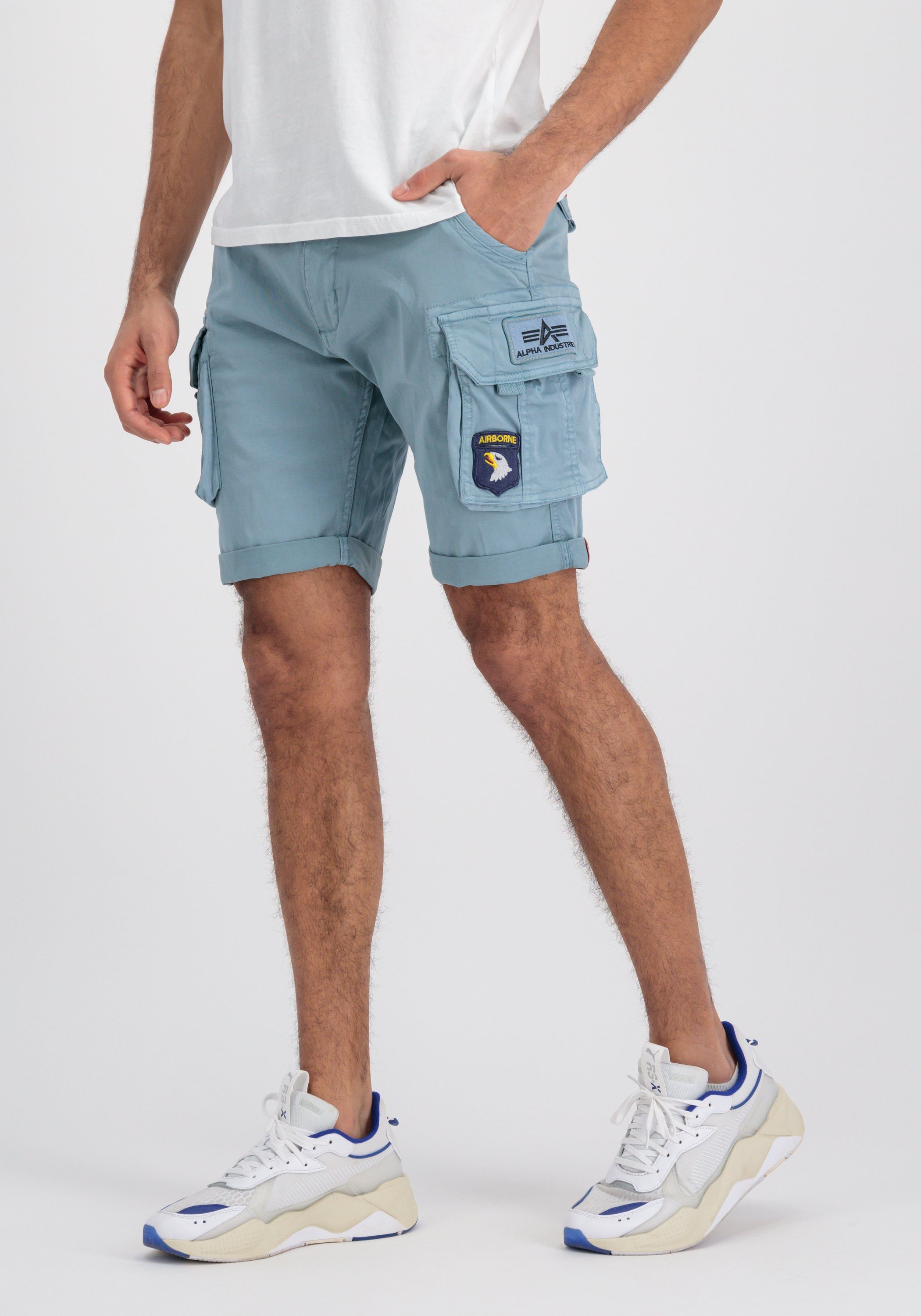 Alpha Patch Men Industries Crew greyblue Shorts Alpha Shorts - Industries Short