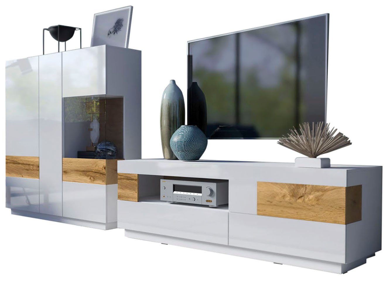 INOSIGN Wohnwand SILKE, (Set, 2-St)