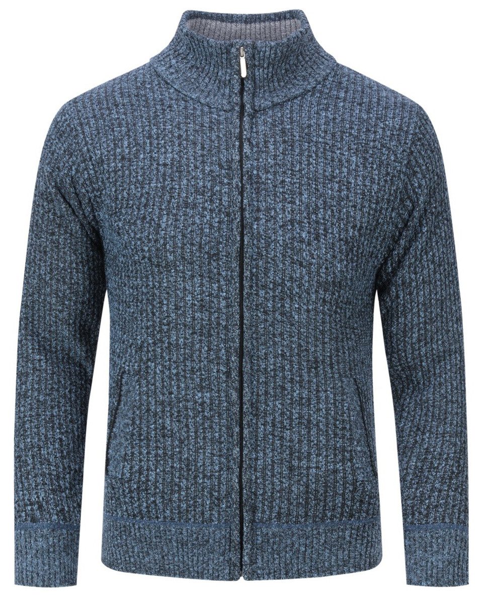 Allthemen Strickjacke mit Stehkragen Herren klassischer Cardigan günstig online kaufen