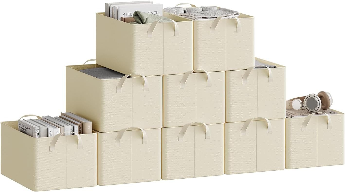 Woltu Aufbewahrungsbox (10 St), mit Griffen, für Schlafzimmer, Arbeitszimme günstig online kaufen