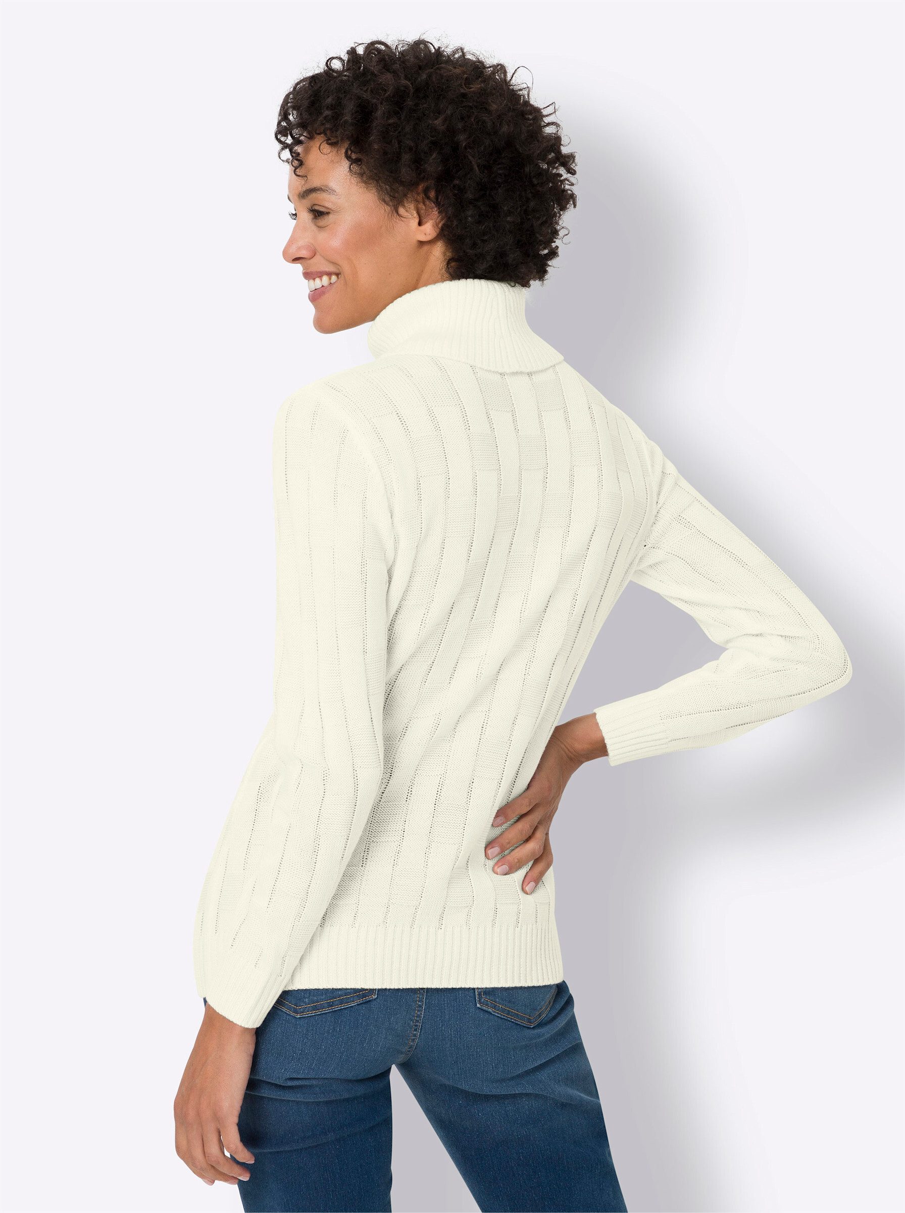 Sieh an! Strickpullover Rollkragenpullover . günstig online kaufen