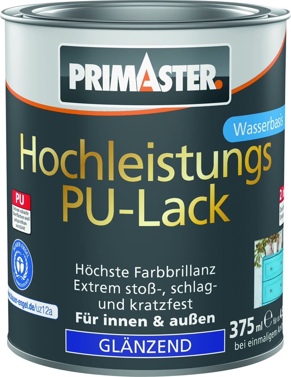 Primaster Lack Primaster Hochleistungs PU-Lack cremeweiß glänzend