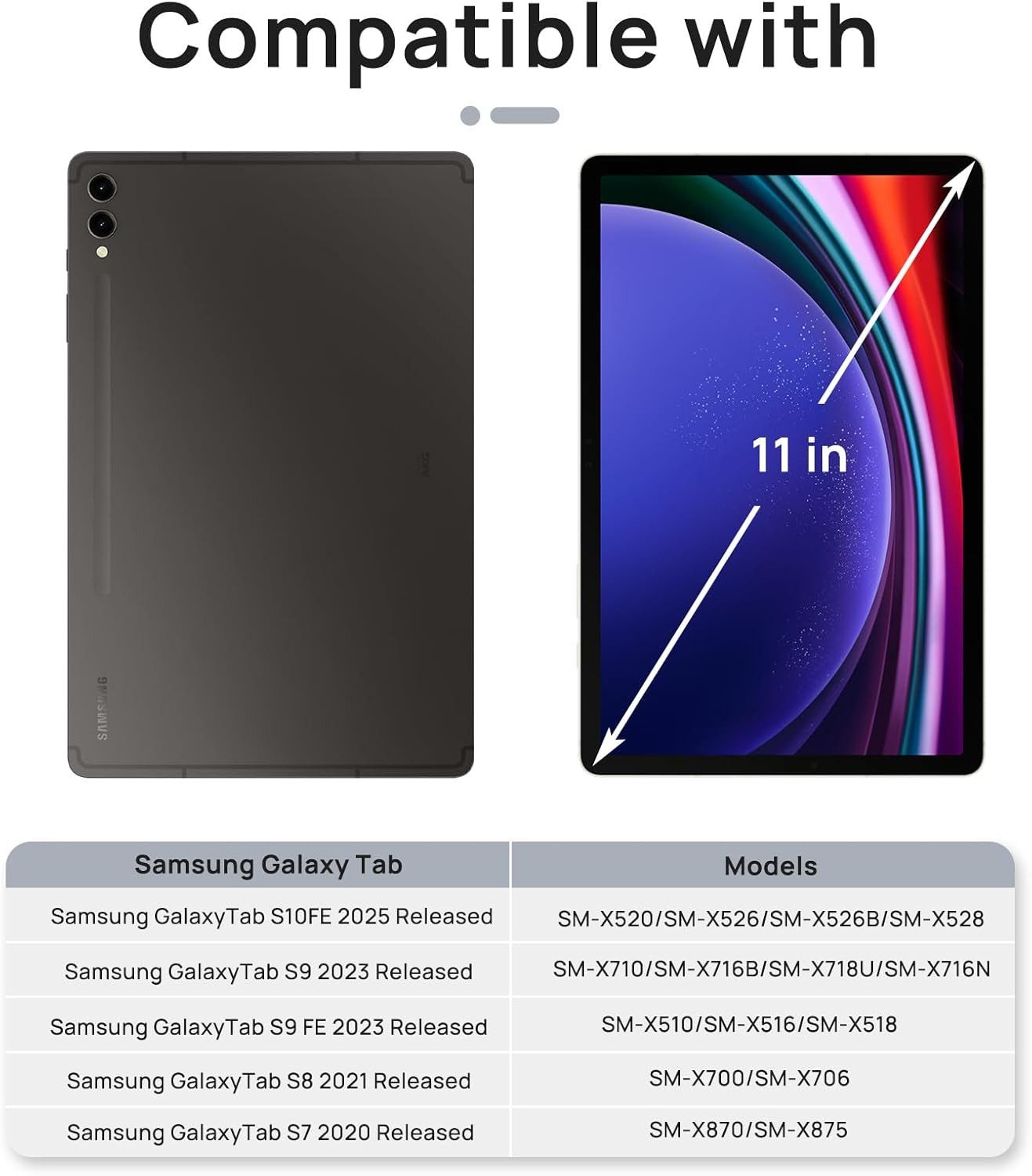 CLM-Tech Displayschutzglas 2X für Samsung Galaxy Tab S10 Lite/ S10 FE 2025/ S9 FE/Tab S9, Panzerglas Spar-Set, 2 Stück, Anti-Fingerabdruck und kratzfest – Bild 2 von 5