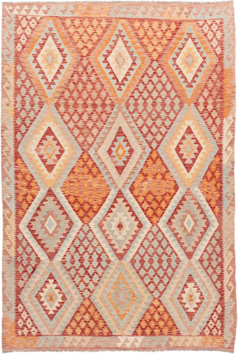 Orientteppich Kelim Afghan 209x303 Handgewebter Orientteppich, Nain Trading, rechteckig, Höhe: 3 mm