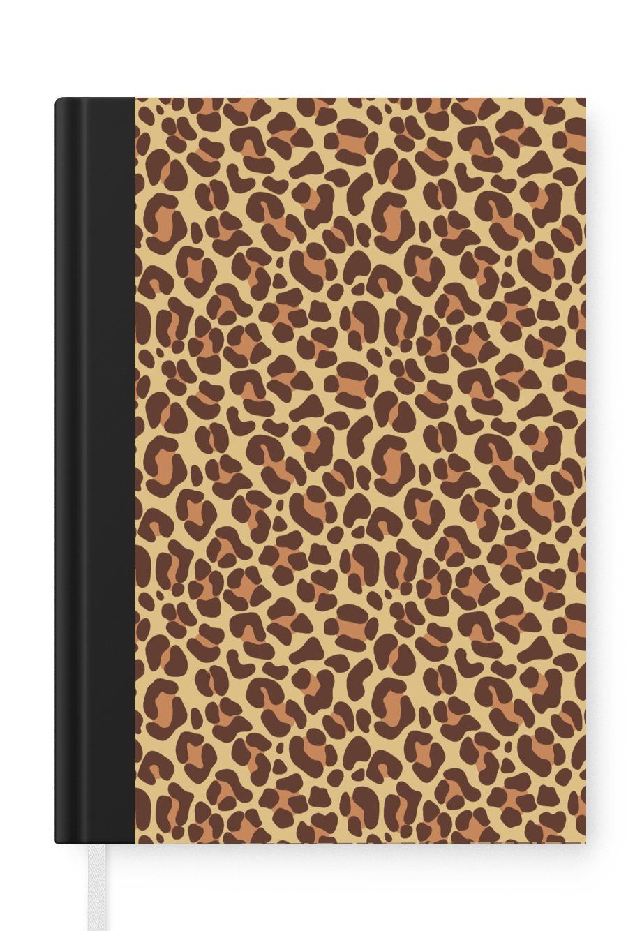 MuchoWow Notizbuch Muster - Leopard - Pelz, Journal, Merkzettel, Tagebuch, Notizheft, A5, 98 Seiten, Haushaltsbuch