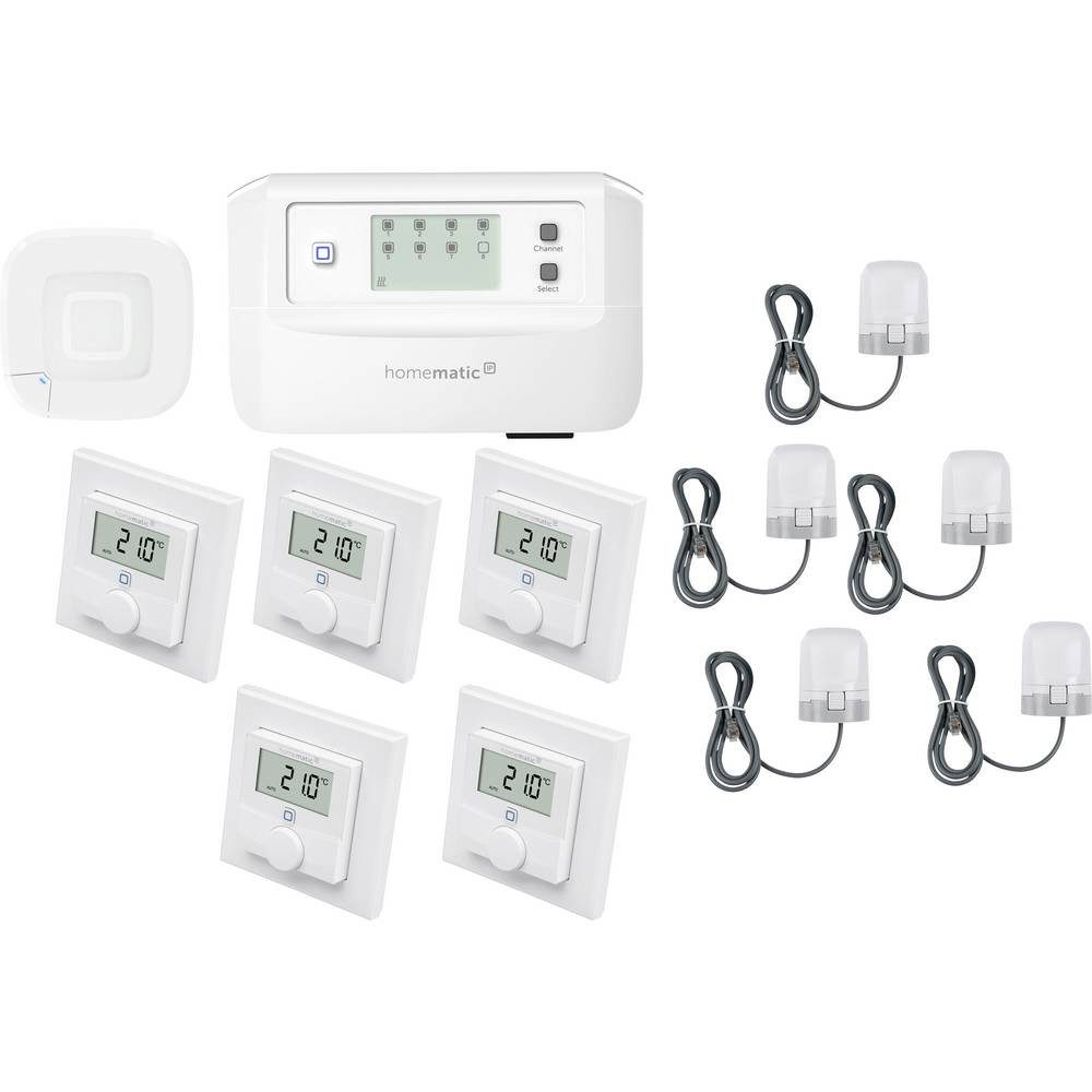 Homematic IP Starterkit Fußbodenheizung Smart-Home Starter-Set