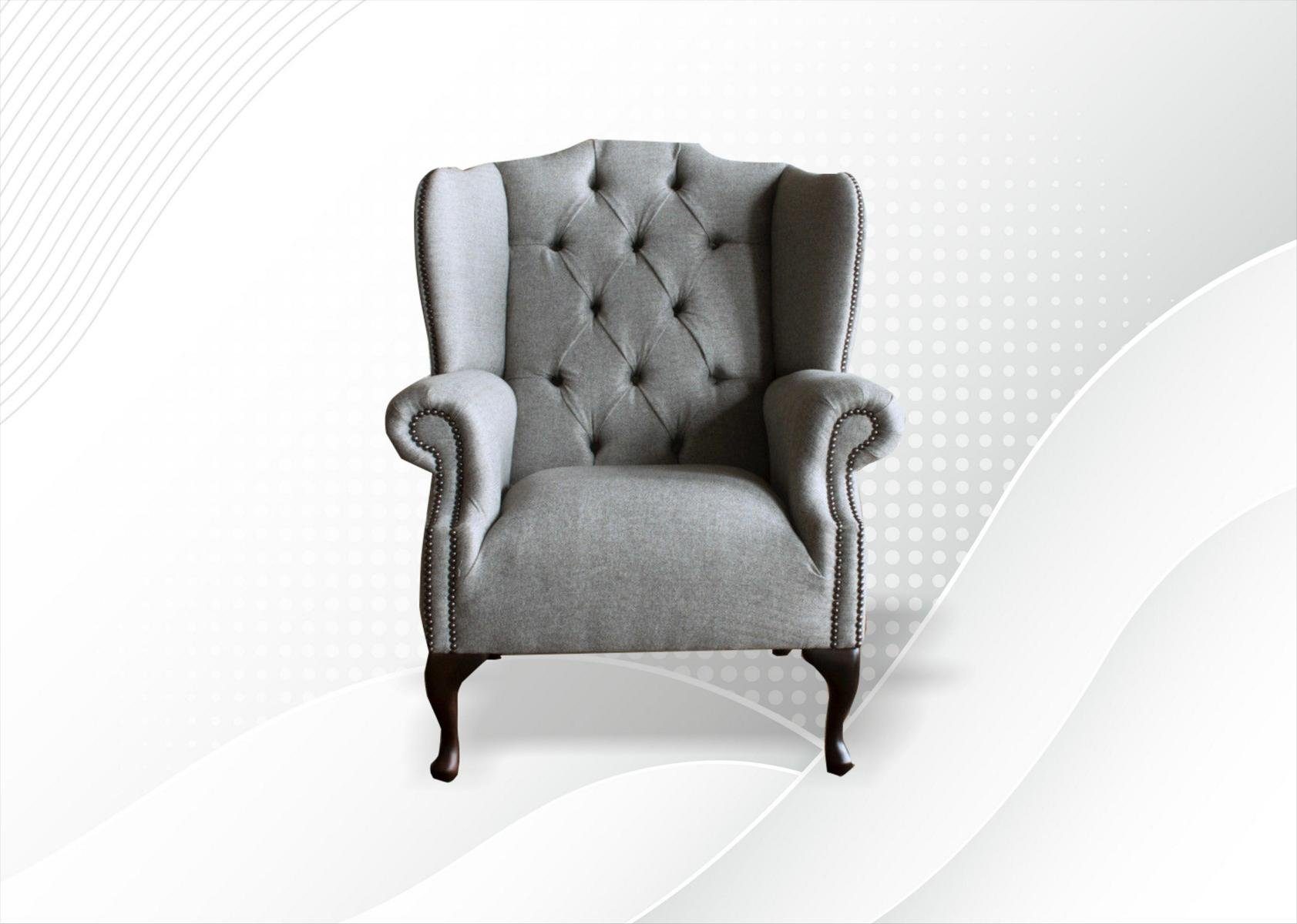 Design Sessel 1 Chesterfield Ohrensessel, Sitzer JVmoebel