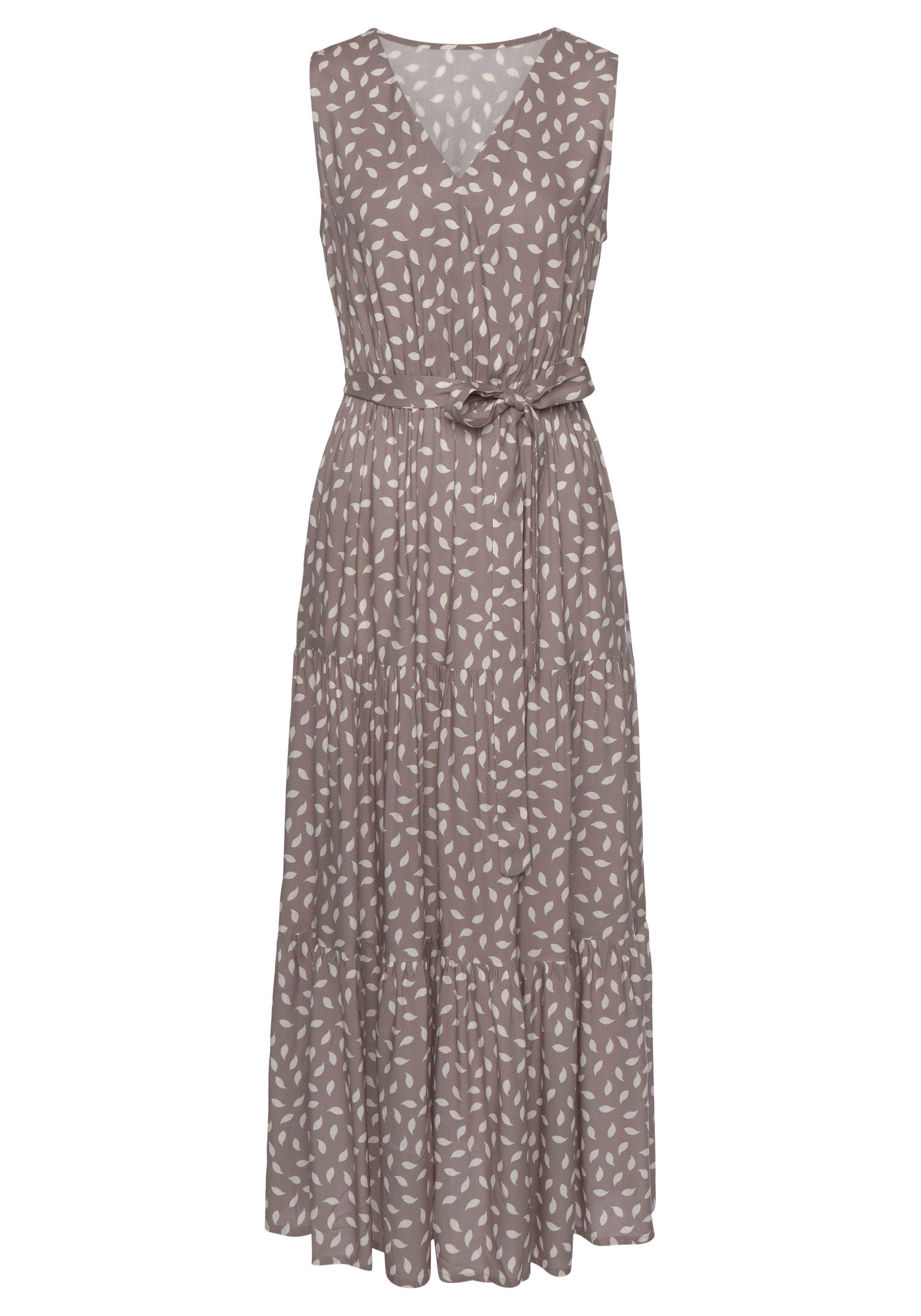 Vivance Maxikleid (mit Bindegürtel) und Alloverdruck, günstig online kaufen