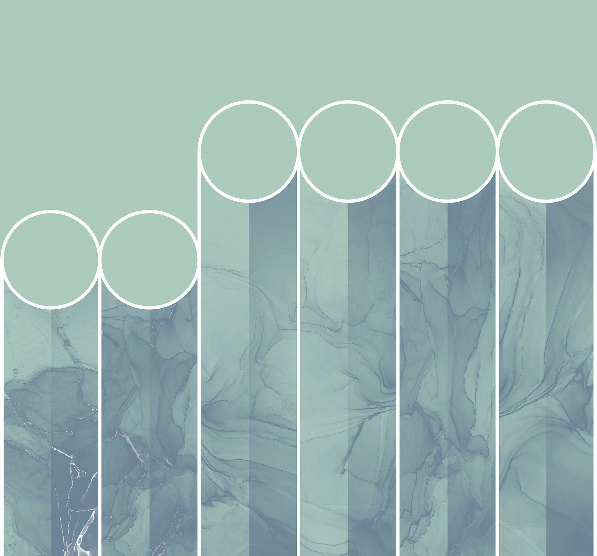 Komar Fototapete Digitaldruck Vlies - spots - Größe 300 x 280 cm, glatt, bedruckt, Wohnzimmer, Schlafzimmer