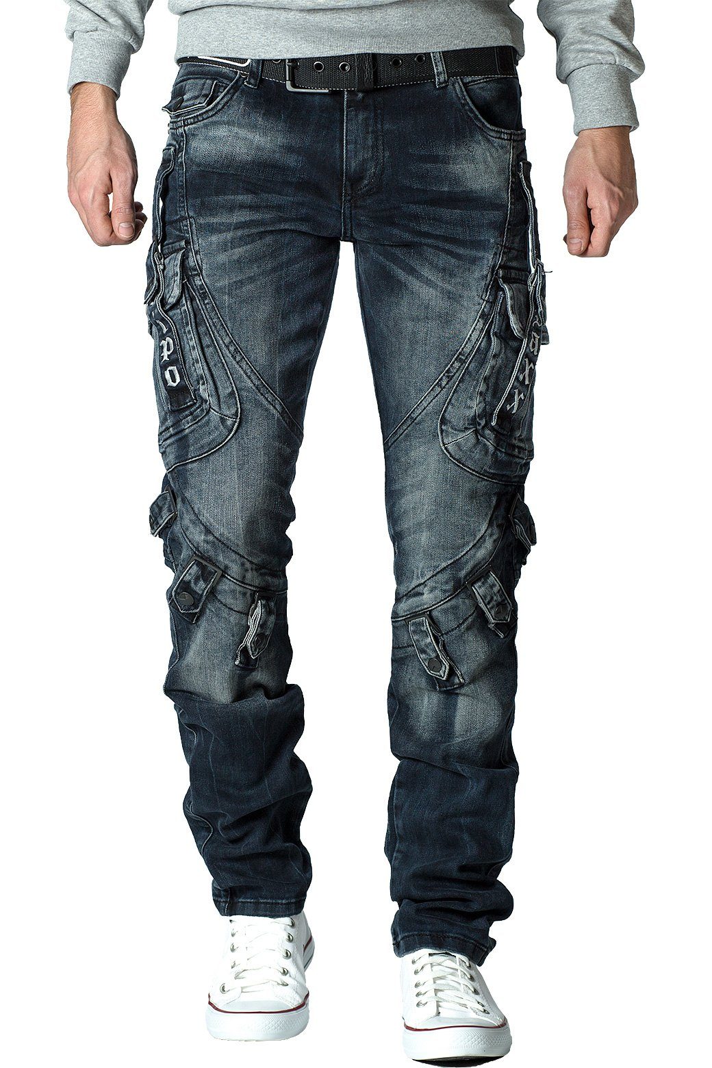 Cipo & Baxx Regular-fit-Jeans Cargo Hose günstig online kaufen