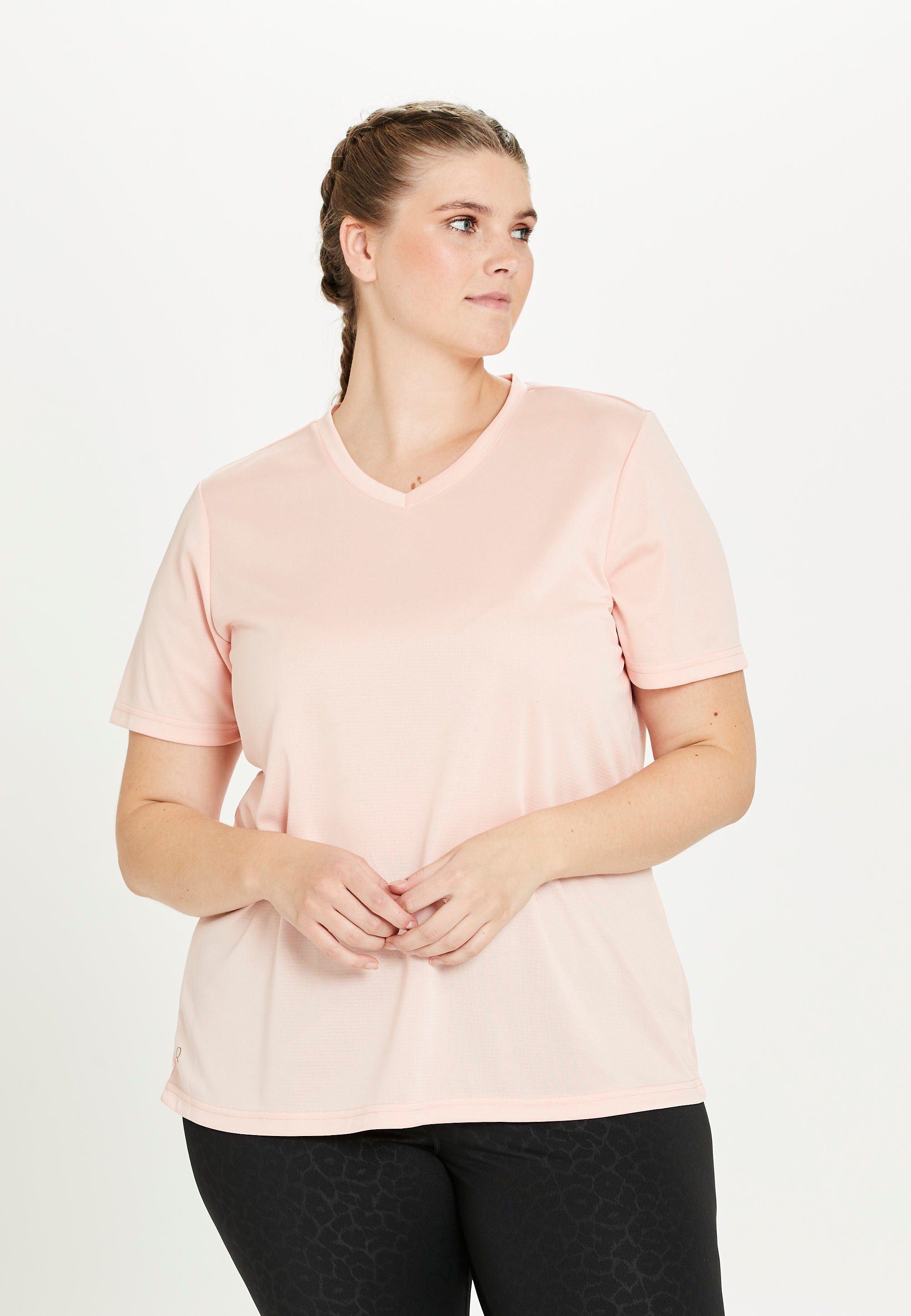 Funktionsshirt ANNABELLE (1-tlg) Endurance by Q DRY-Technologie QUICK rosa-pastell mit