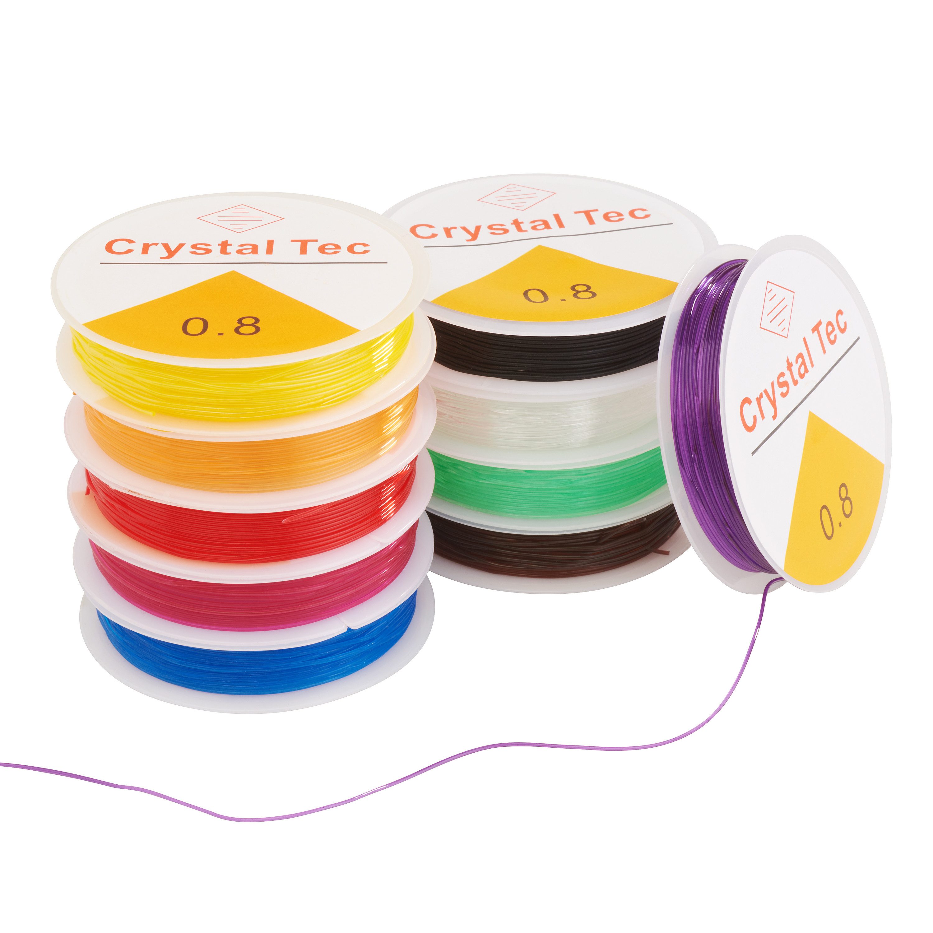 VBS XXL Bastelband Magic Stretch Gummikordeln, 10 Stück, 5 m