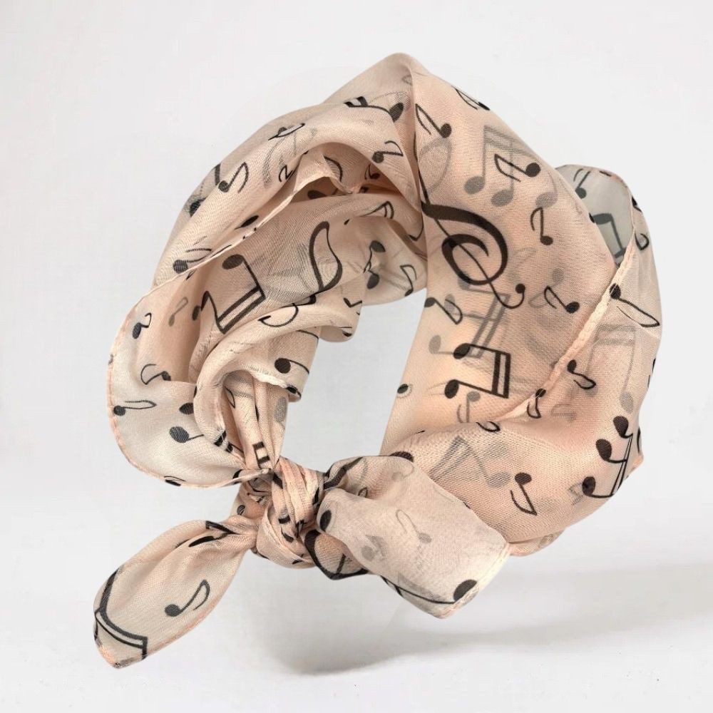 mugesh Schal Chiffon Schal Notenmotive, für Musikerinnen und Musiker