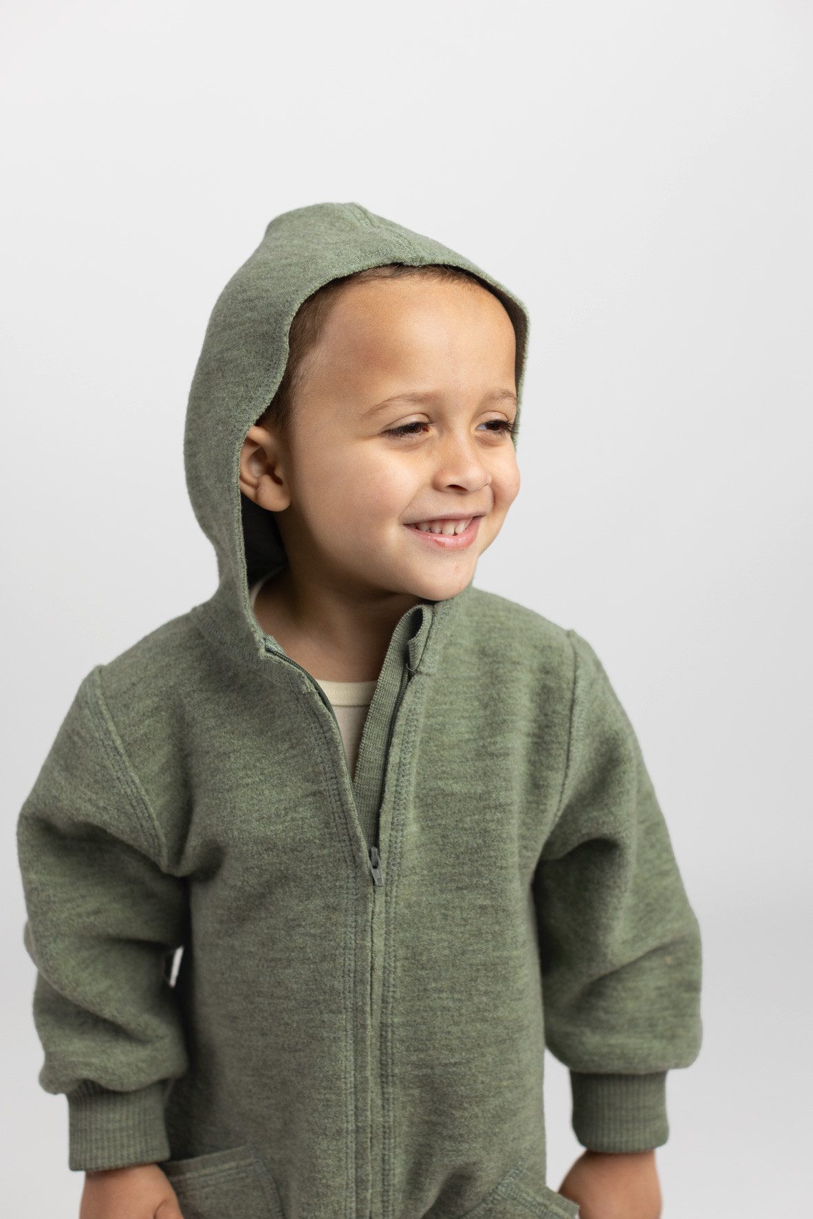 Engel Naturkleidung Overall mit Kapuze, Walk