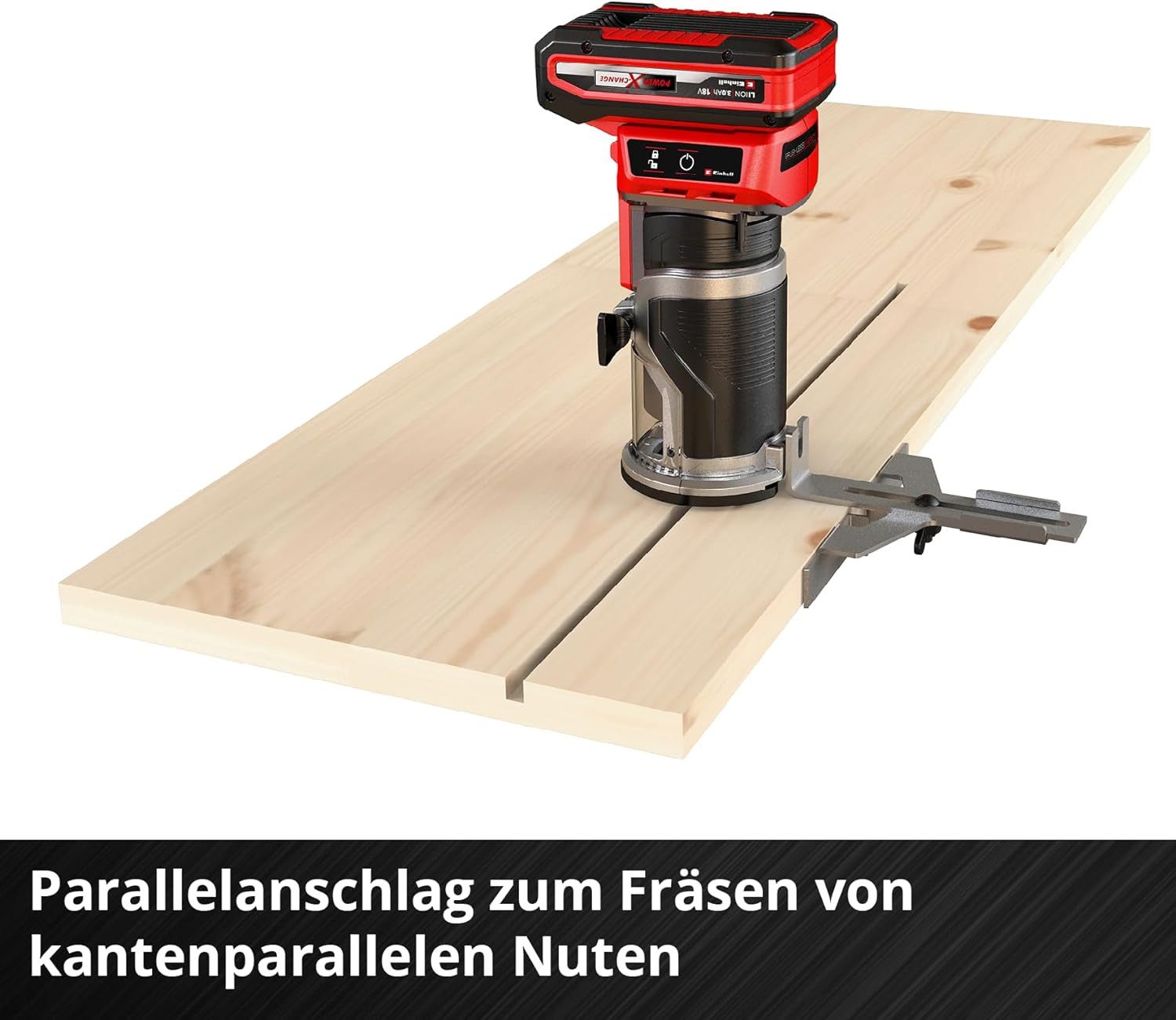 Einhell Akku-Fräse Professional 18V Kantenfräse TP-ET 18 Li BL-mit Akku 2.5 Ah