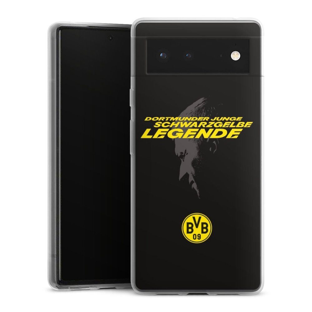 DeinDesign Handyhülle Marco Reus Borussia Dortmund BVB Danke Marco Schwarzgelbe Legende, Google Pixel 6 Slim Case Silikon Hülle Ultra Dünn Schutzhülle