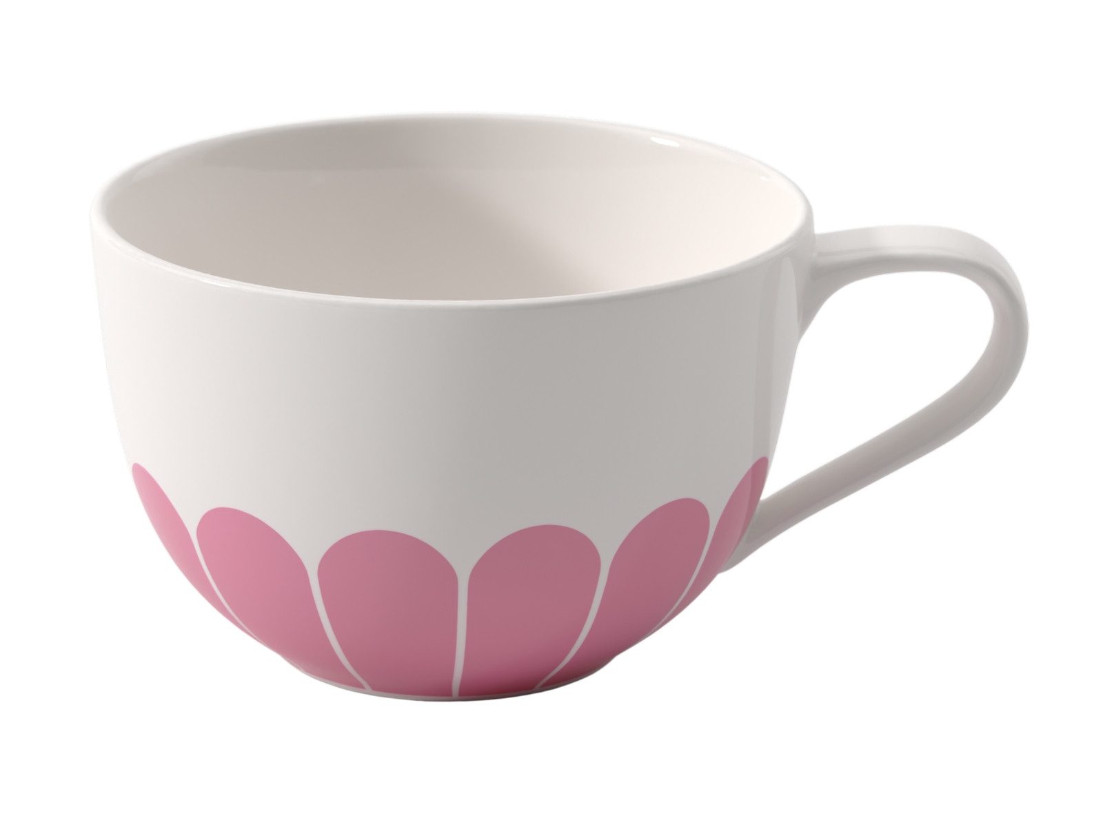Villeroy & Boch Cappuccinotasse Fleur cassis Cappuccinotasse 0,3l, Premium Porcelain