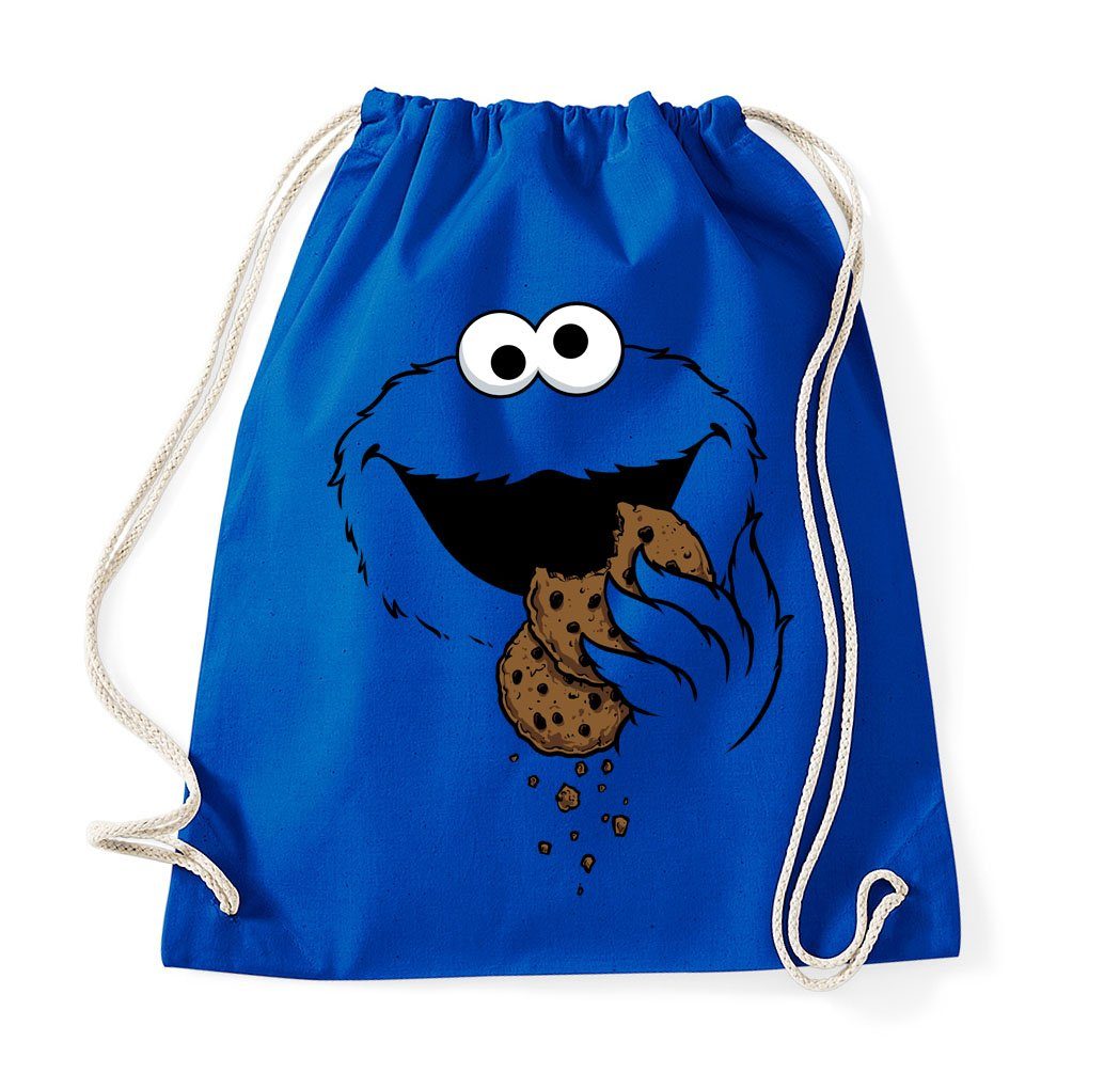 Youth Designz Turnbeutel Kekse-Monster Baumwolle Tasche, mit trendigem Frontprint