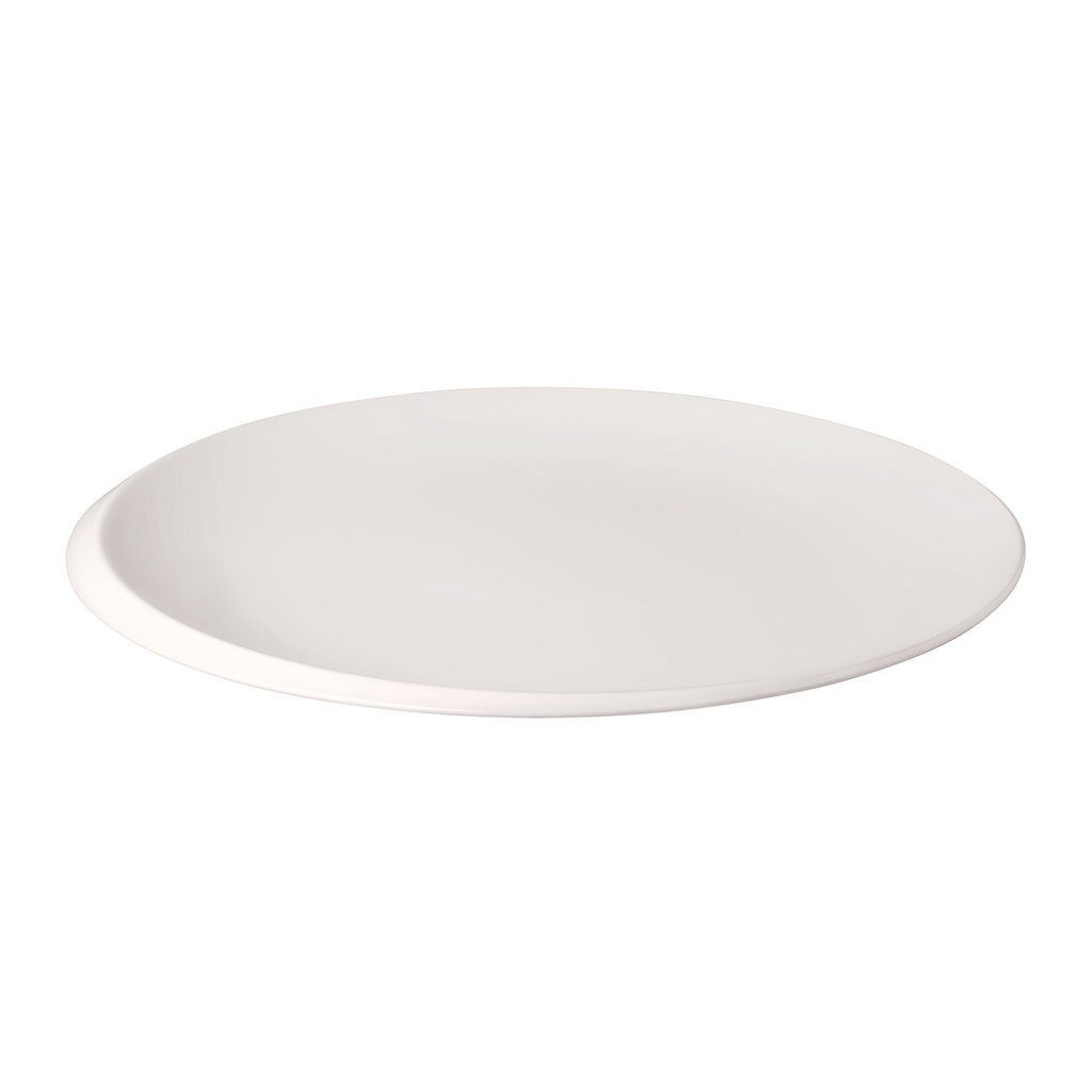 Villeroy & Boch Speiseteller NewMoon Gourmetteller, Ø 32 cm, weiß, (1 St), Premium Porcelain, mikrow.- & spülm.sicher, Made in Germany
