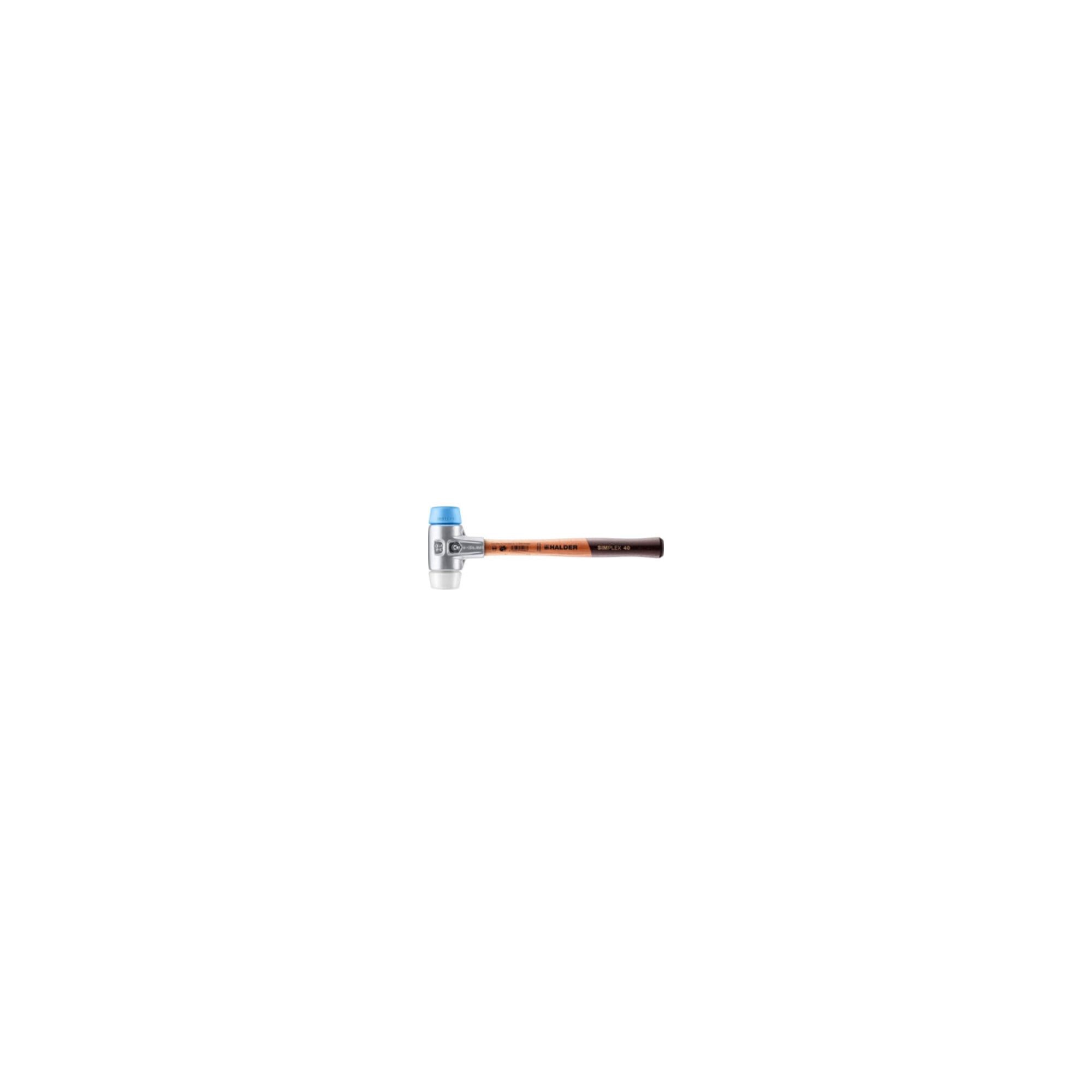 HALDER Hammer Halder Schonhammer SIMPLEX L.330mm Kopf-D.40mm HO Superplast.weiß/TPE-