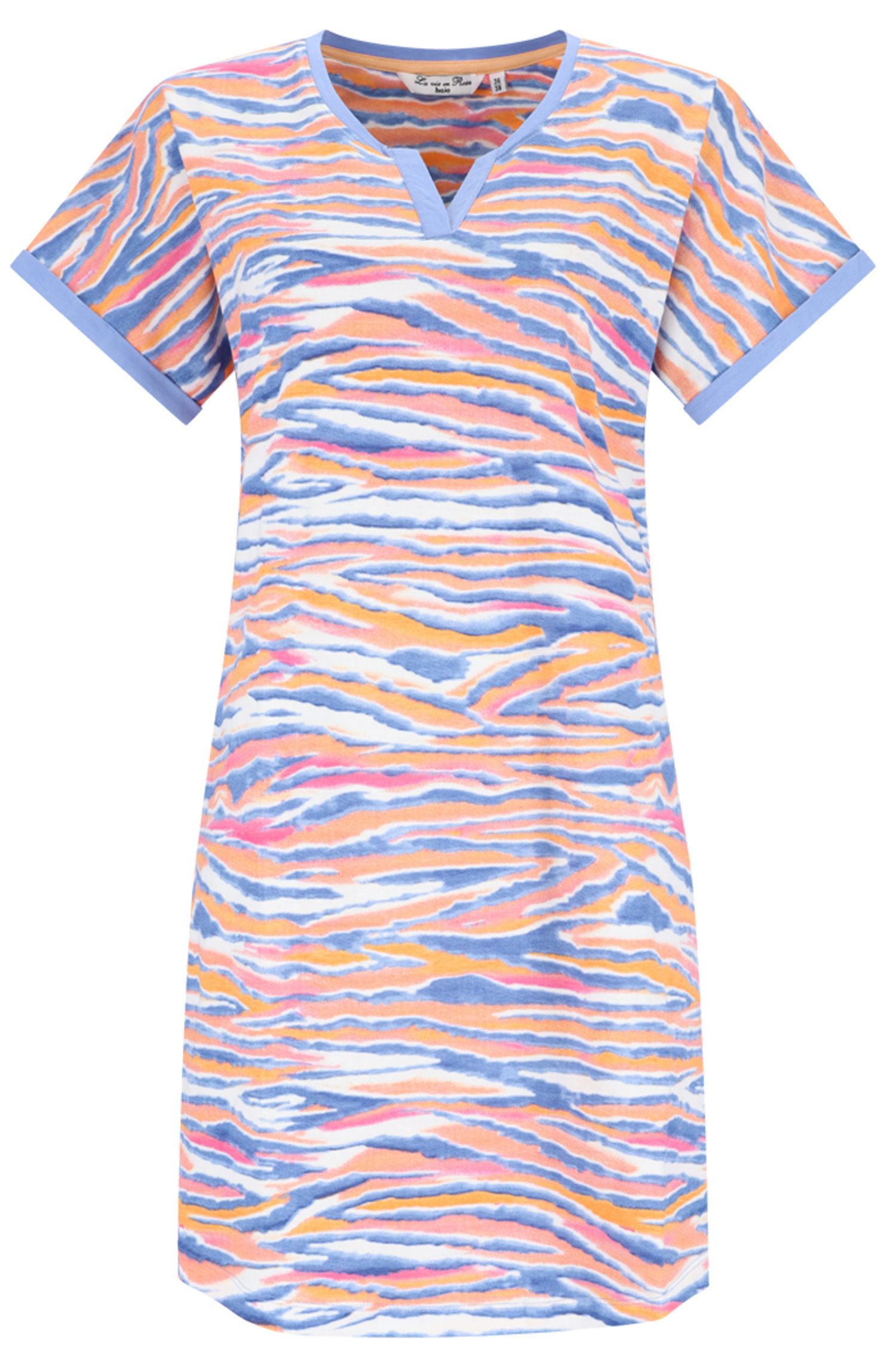 Nachthemd Damen Schlafshirt mit kurzem Arm modisch