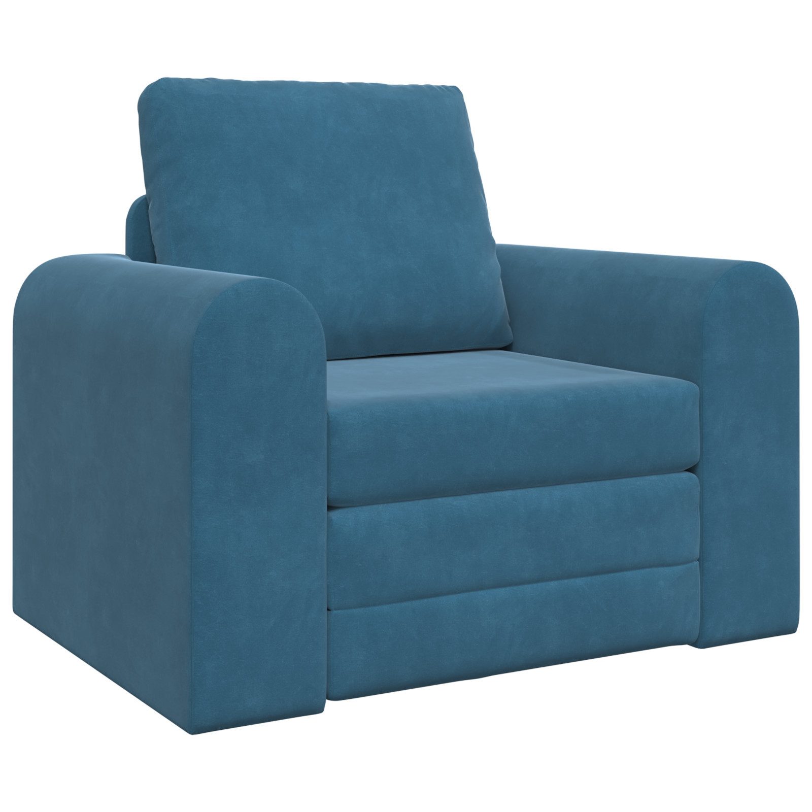 vidaXL Sofa Boden Schlafsofa 2-in-1 Blau günstig online kaufen
