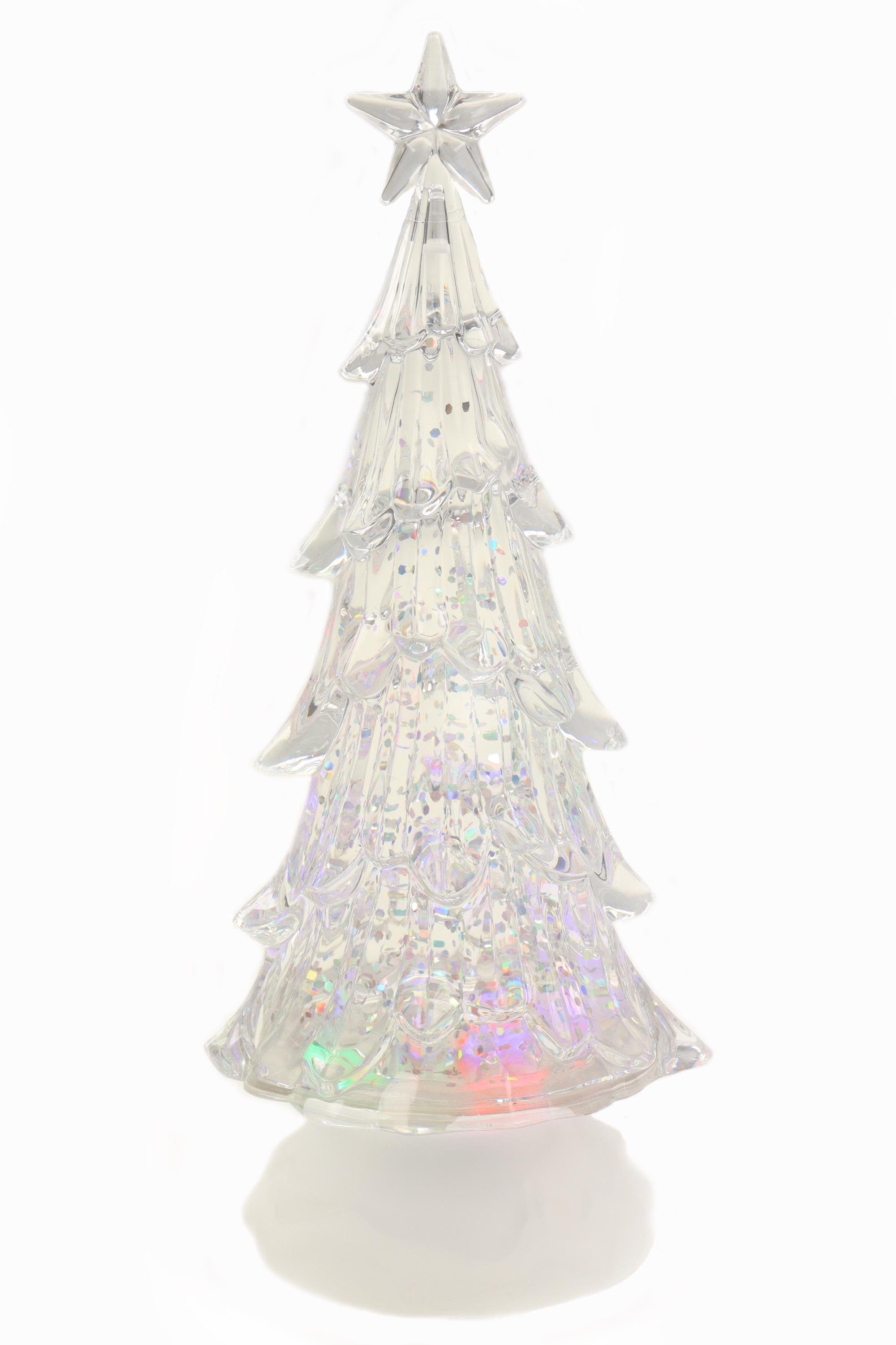 ELLUG Schneekugel Schneekugel mit Regenbogen LED Glitzerantrieb