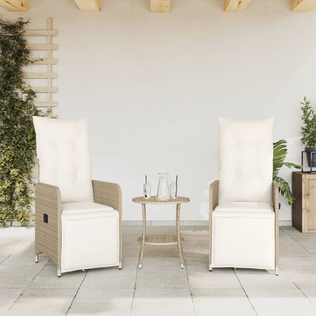 vidaXL Gartenstuhl Gartensessel mit Kissen 2 günstig online kaufen