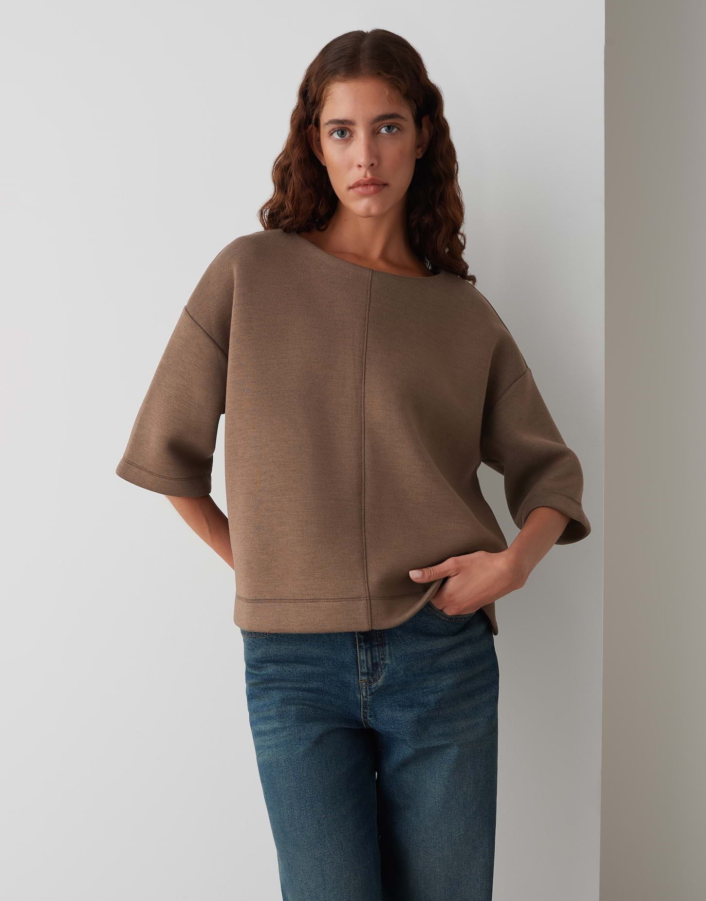 OPUS Sweatshirt GINAMA im Viskosemix überschnittene günstig online kaufen