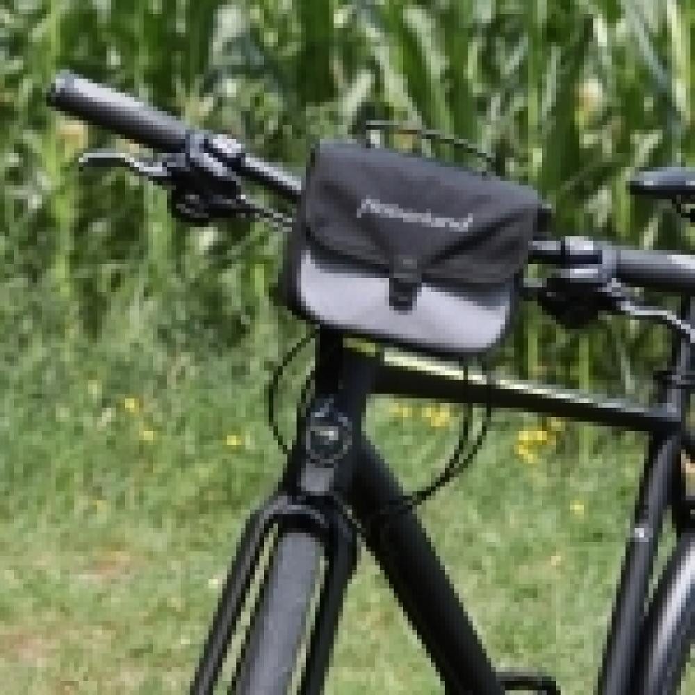 Haberland Fahrradtasche Haberland Lenkertasche 2l Einsteiger schw./silber - kompakte Fahrradta
