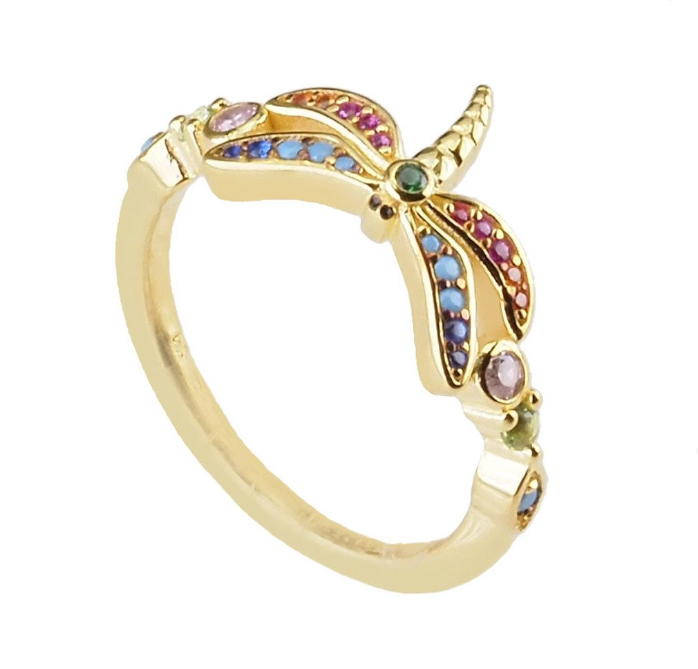 THOMAS SABO Silberring Damen goldfarben TR2383-315-7-54 Ringgröße 54