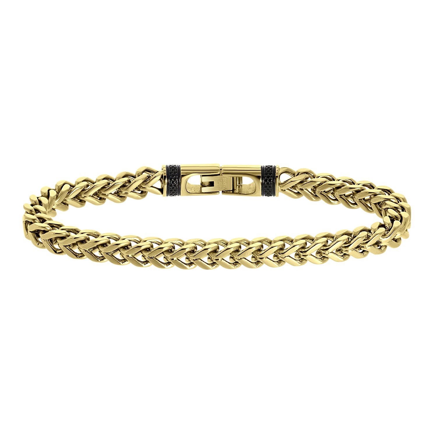 LUCARDI Gliederarmband Armband - Stahl - Gold - Herren
