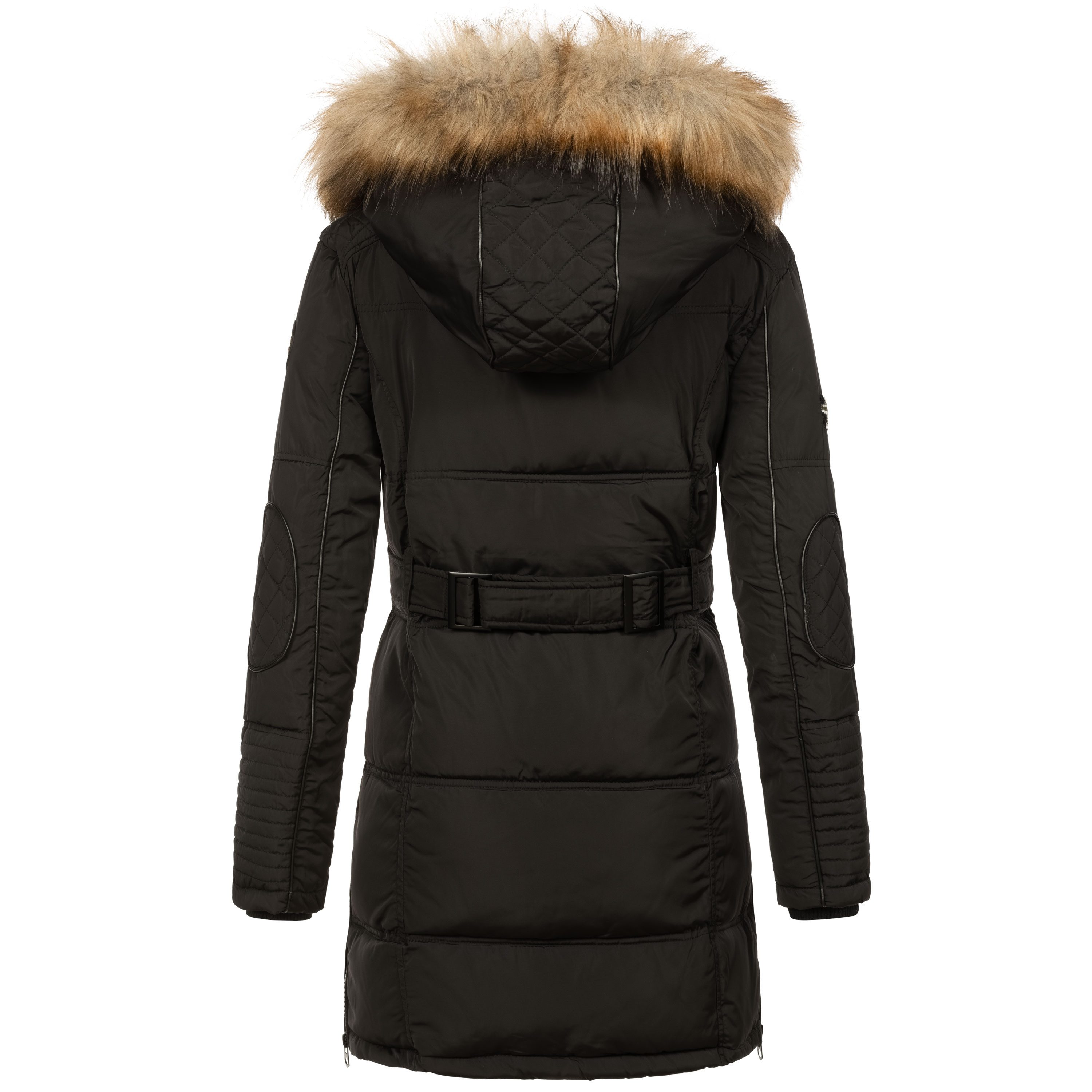 Geographical Norway Parka Damen Outdoor Winter Jacke Mantel lang geschnitten