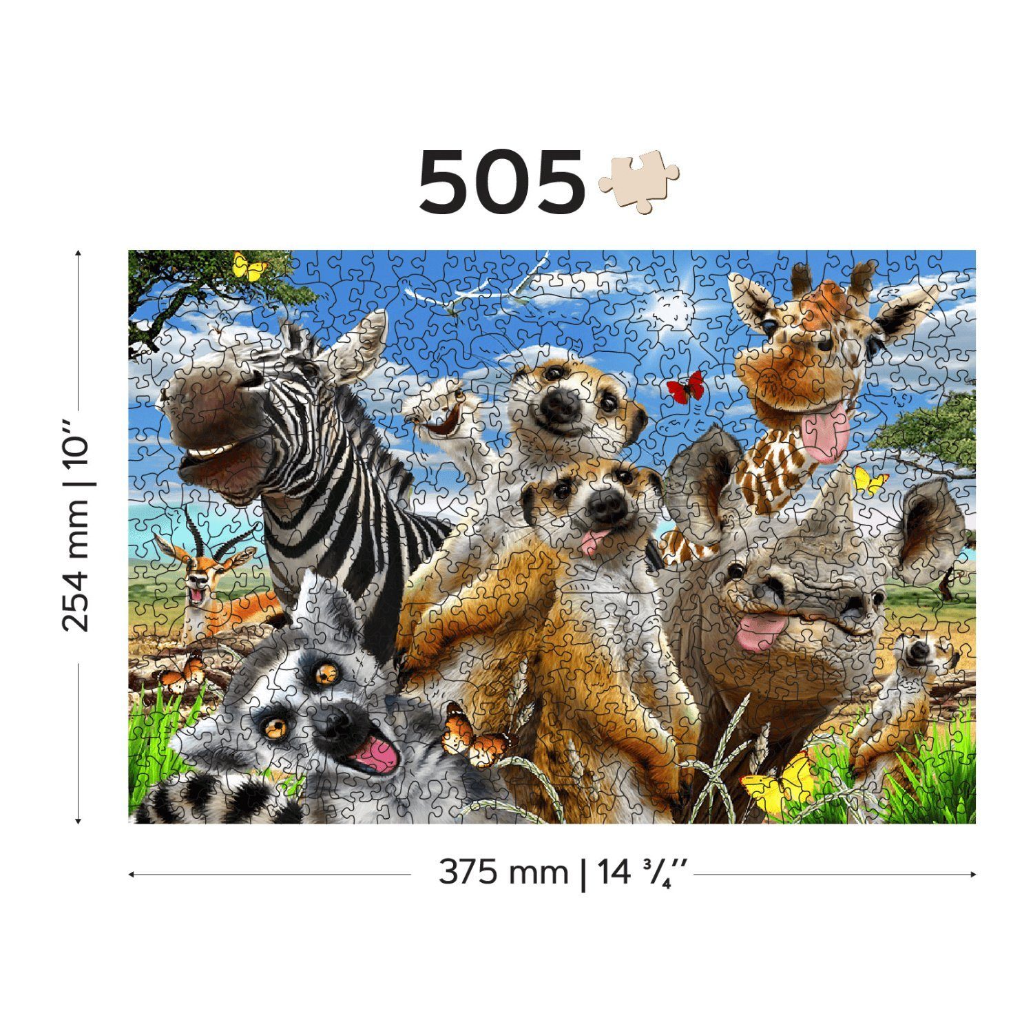 Puzzle Puzzle Puzzleteile Afrika Holzpuzzle, 505 Willkommen WoodenCity in City Wooden 505