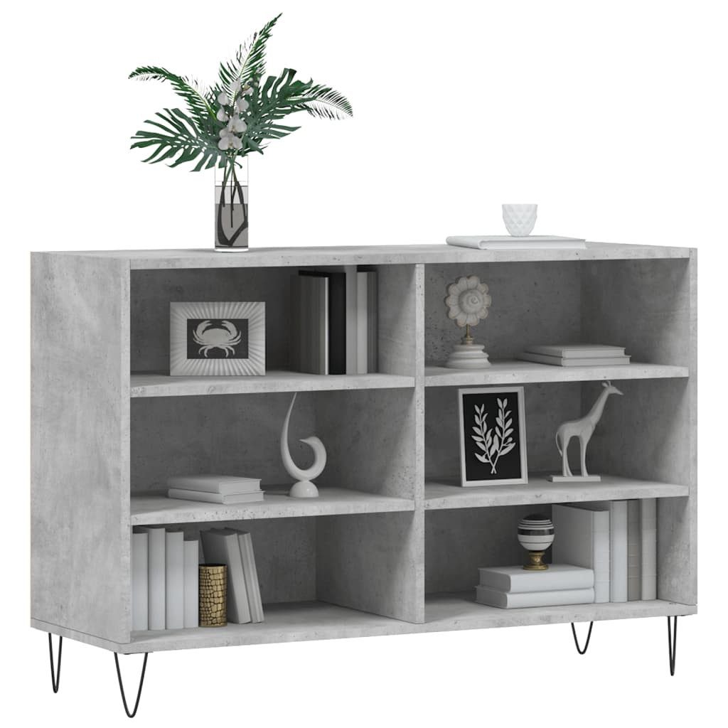 vidaXL Sideboard Sideboard Betongrau 103,5x35x70 cm günstig online kaufen