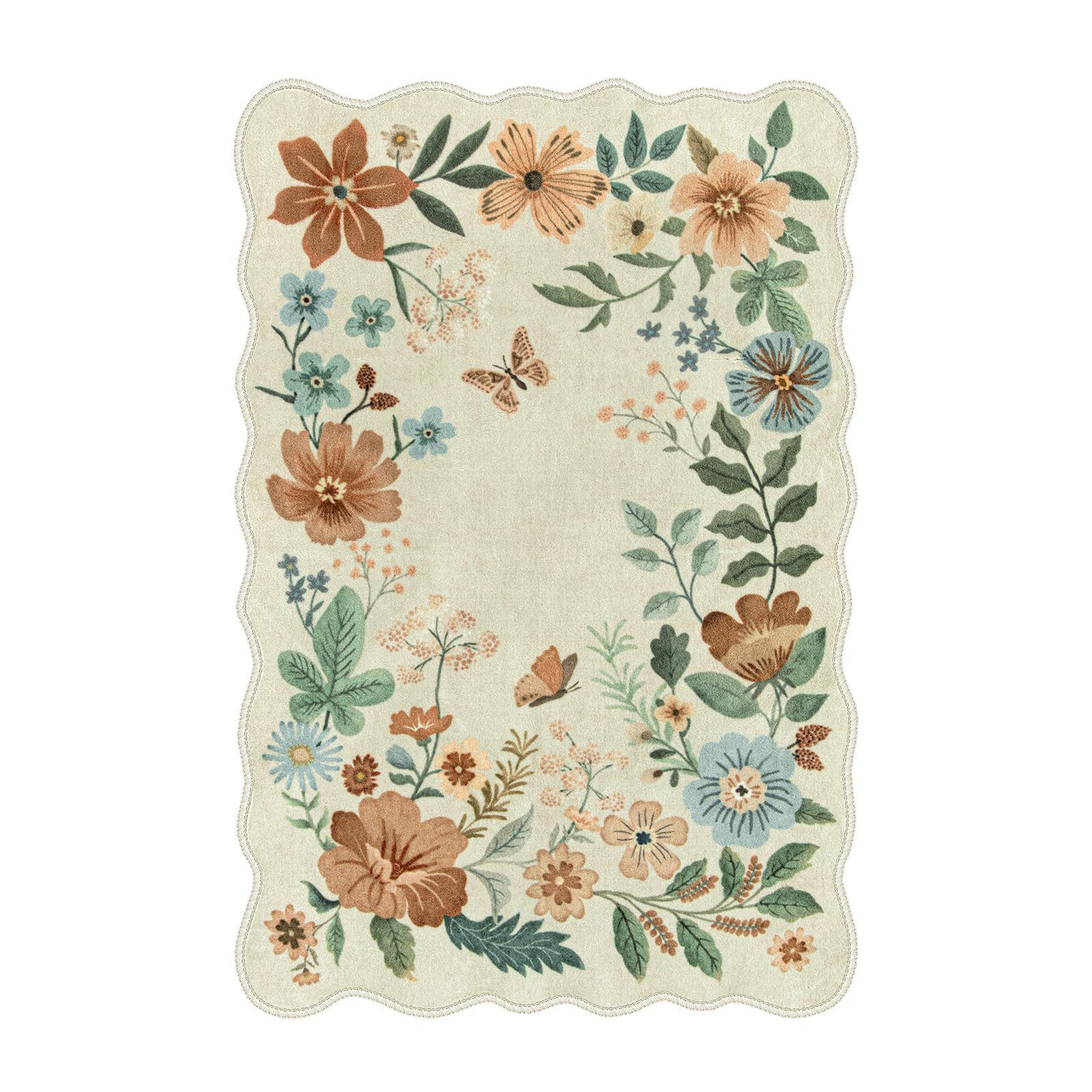 Kaket Fußmatte Kleiner Floral Teppich, Rutschfest günstig online kaufen
