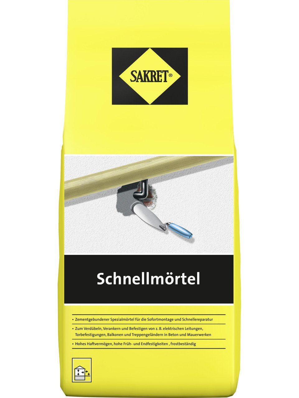 Sakret Стяжка Sakret Schnellmörtel 1 kg Beutel