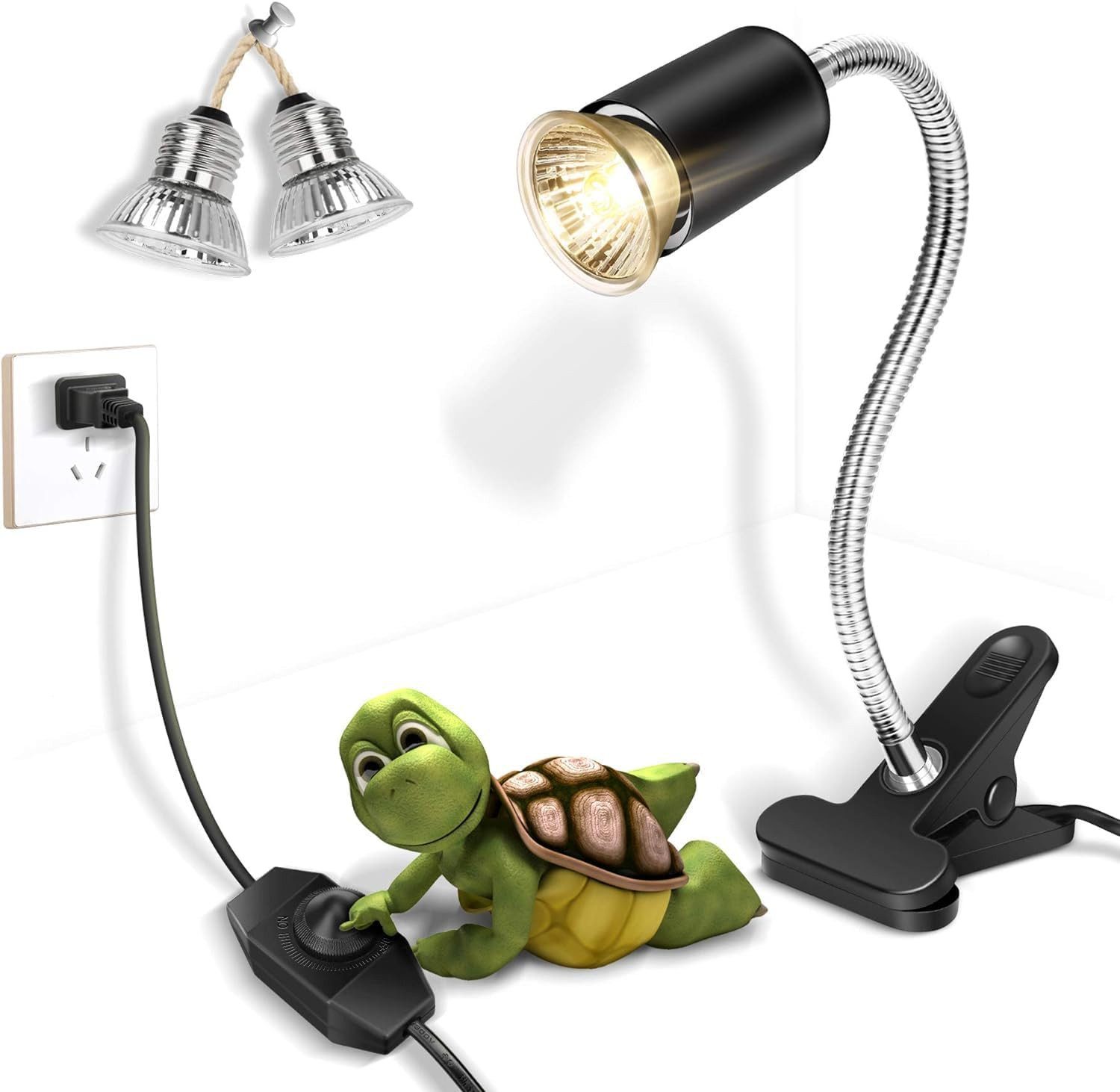 Infrarot-Wärmestrahler Schildkröte Wärmelampe für Schildkröten Terrarium 25W 50W