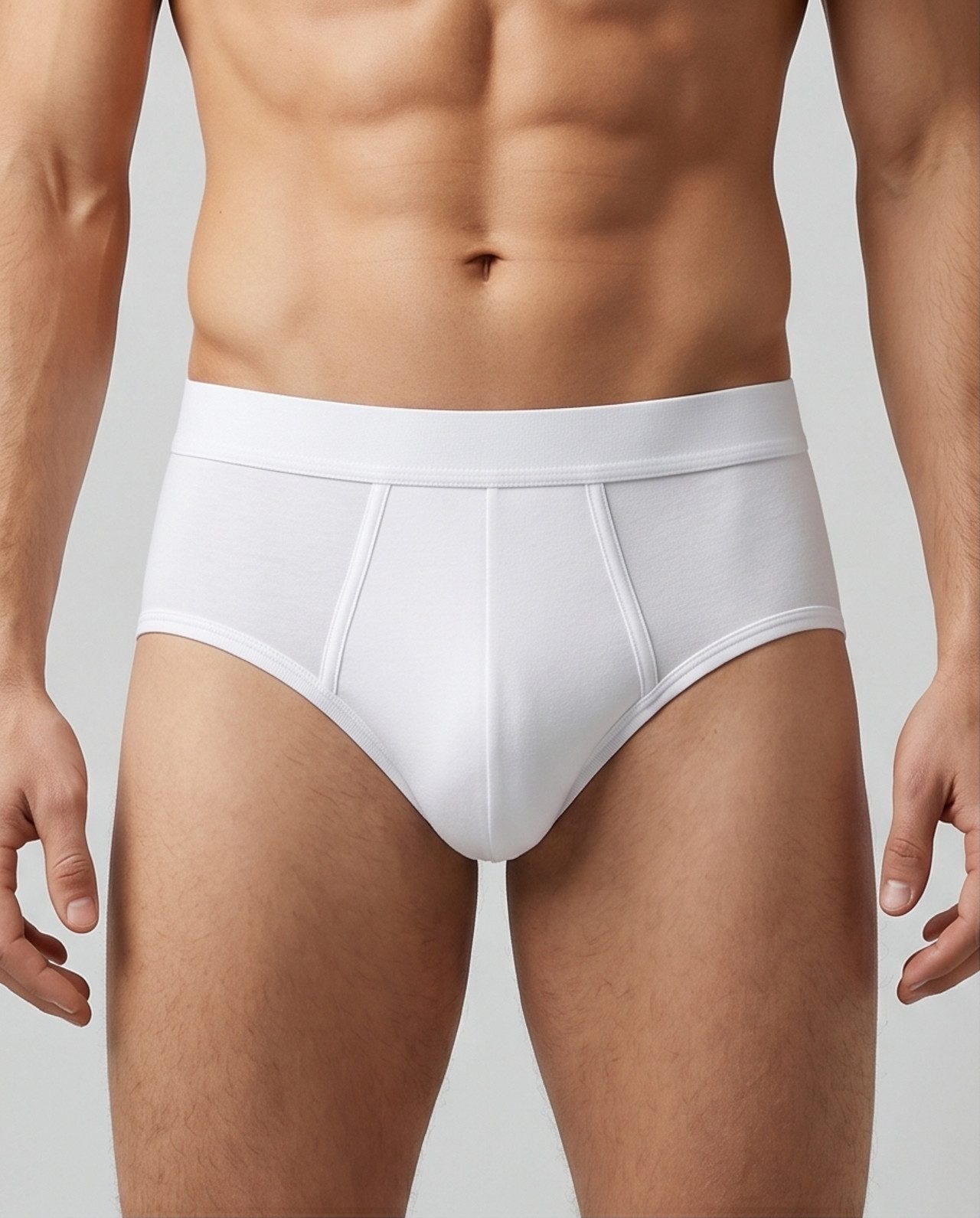 Stahlbogg Slip Herren klassischer weißer Doppelripp Slip, 3er Pack (Spar-Set)
