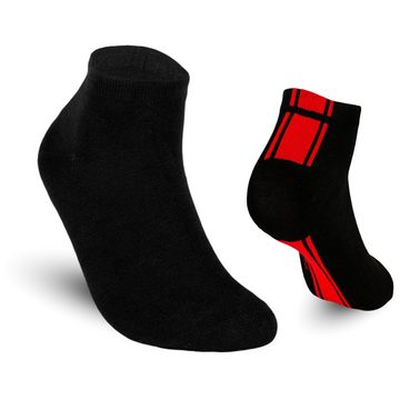 TEXEMP Sneakersocken 6, 12, 18 Paar Sneaker Socken Herren & Damen Mehrfarbig Baumwolle (Packung, 6-Paar) Robust & Langlebig