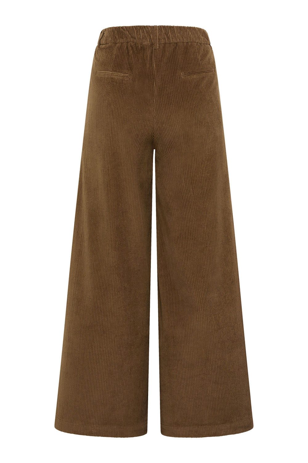 Tranquillo Cordhose Damen Paolaa GOTS-Bio-Baumwolle Mid-Waist extra weites Bein unifarben Hose mit weichem Baummwollcord für lässige, zugleich feminine Looks – Bild 4 von 5