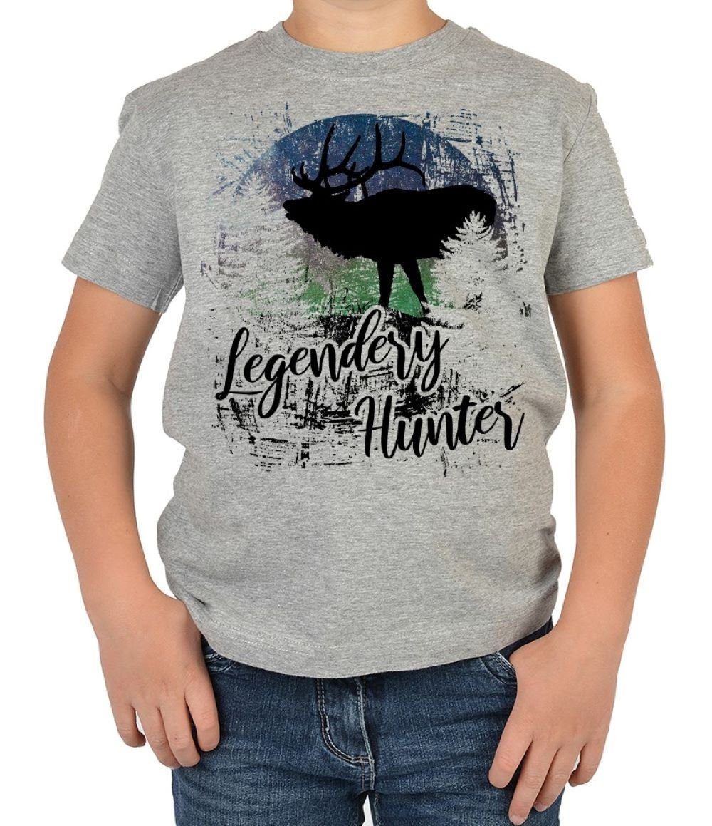 Tini - Shirts T-Shirt Kinder Jäger Shirt Jagd Hirsch Kindshirt : Legendary Hunter