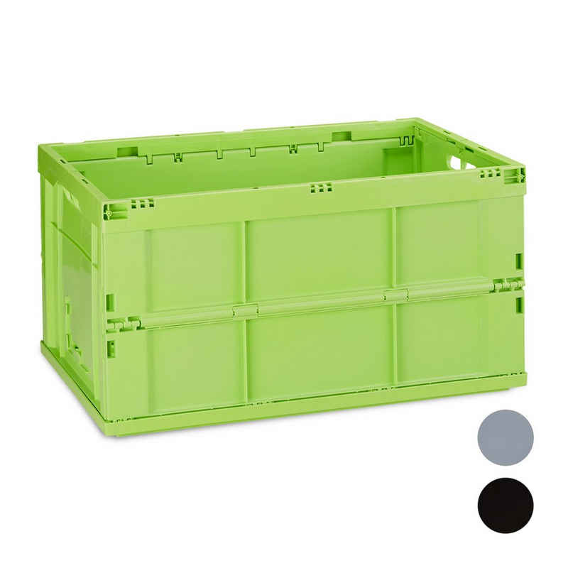 relaxdays Klappbox »1 x Klappbox stabil grün«