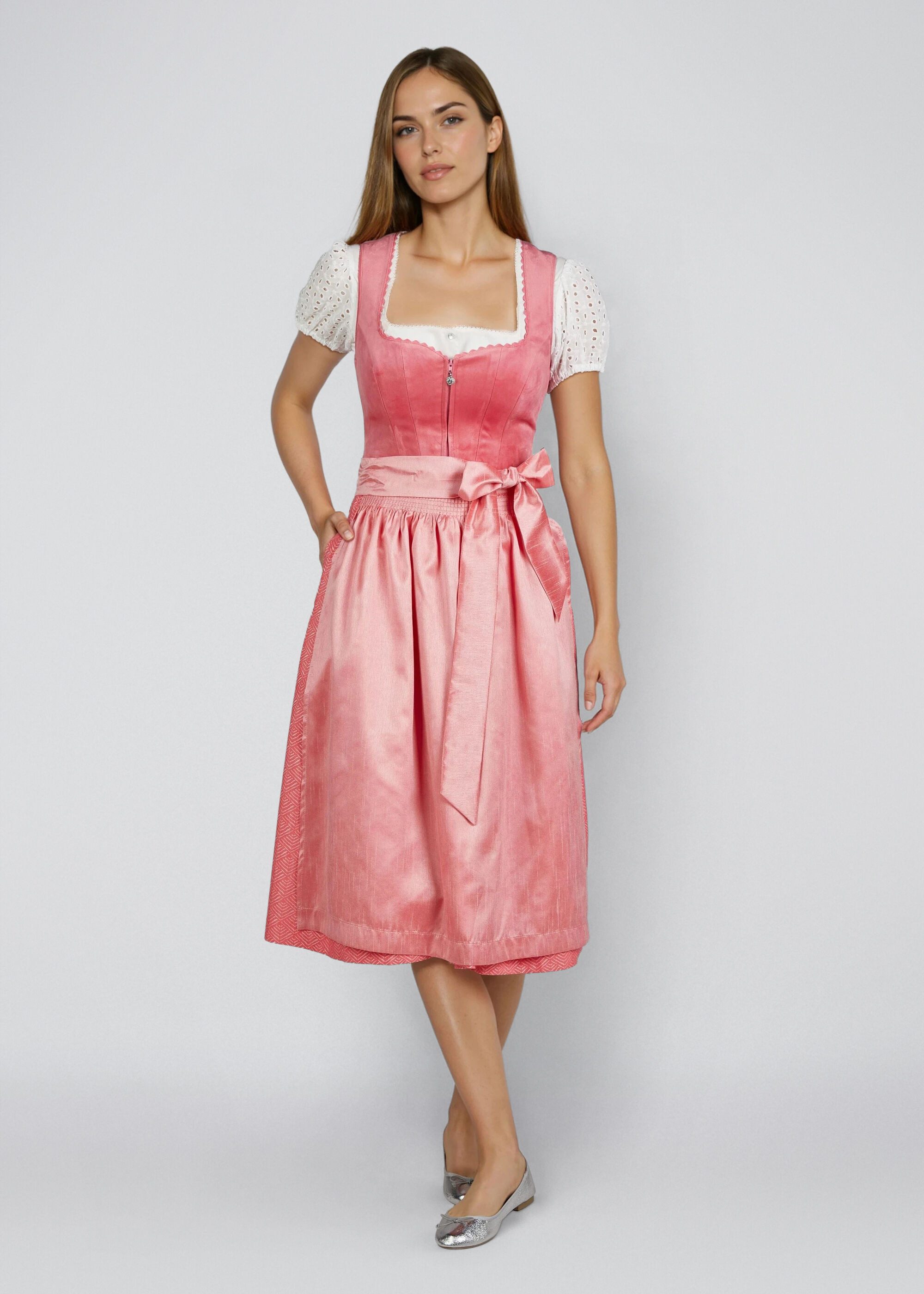 Spieth & Wensky Dirndl Hummel (1-tlg) feines Samtoberteil