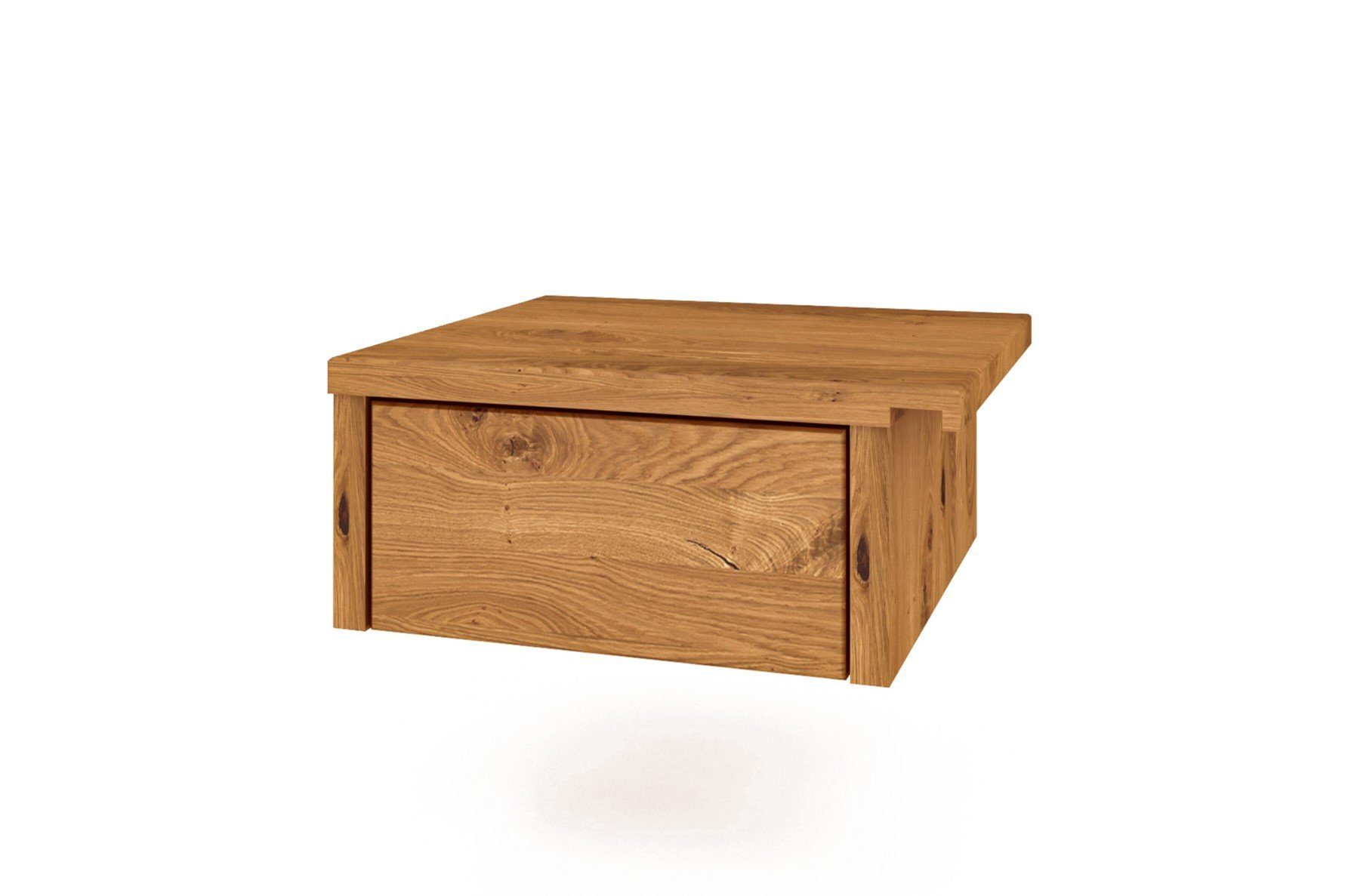 byoak Nachtkommode VENTO aus Massivholz, Naturgeölt