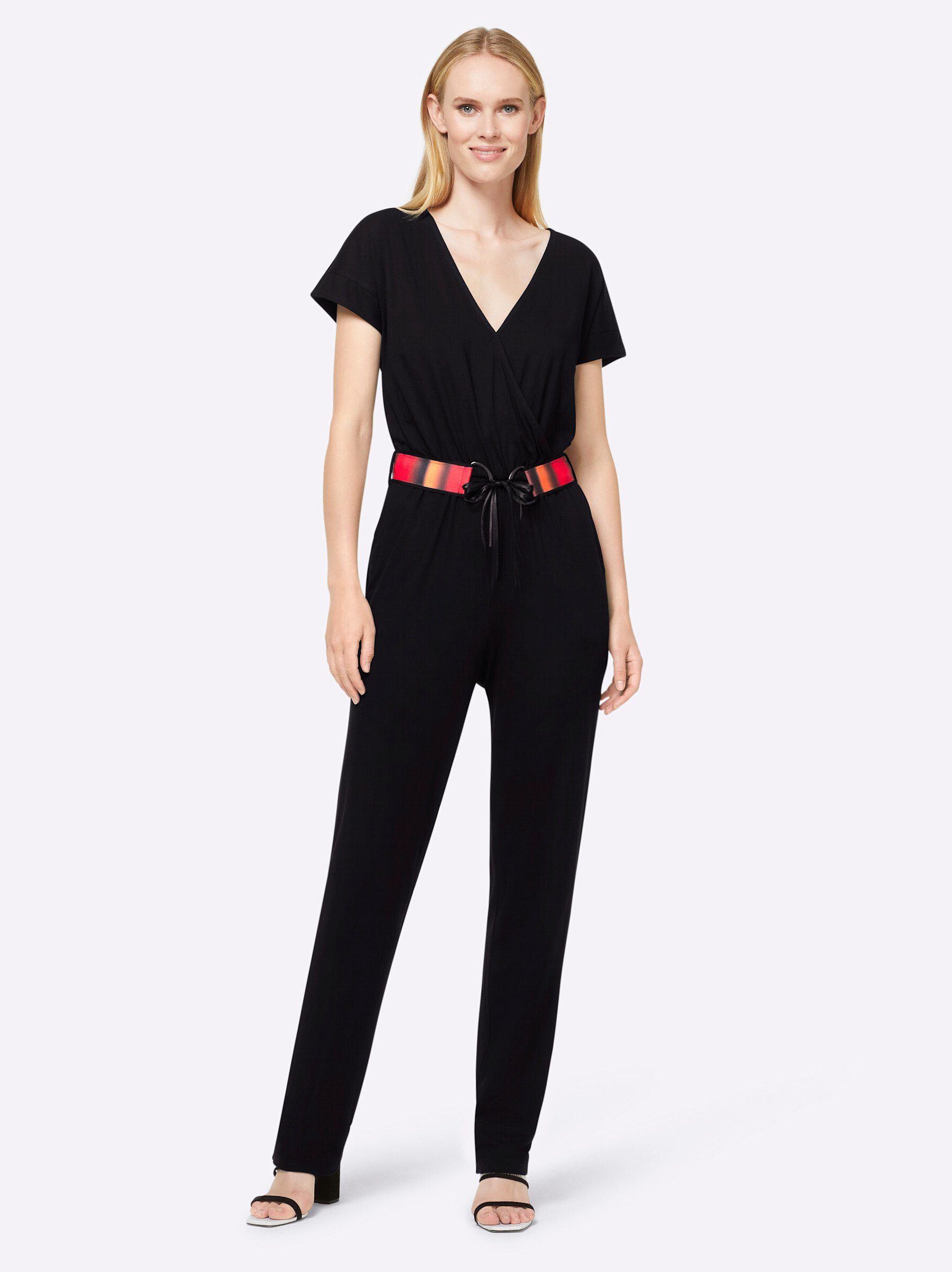 heine Jumpsuit Overall Kurzarm Innenbeinlänge ca. 77 cm