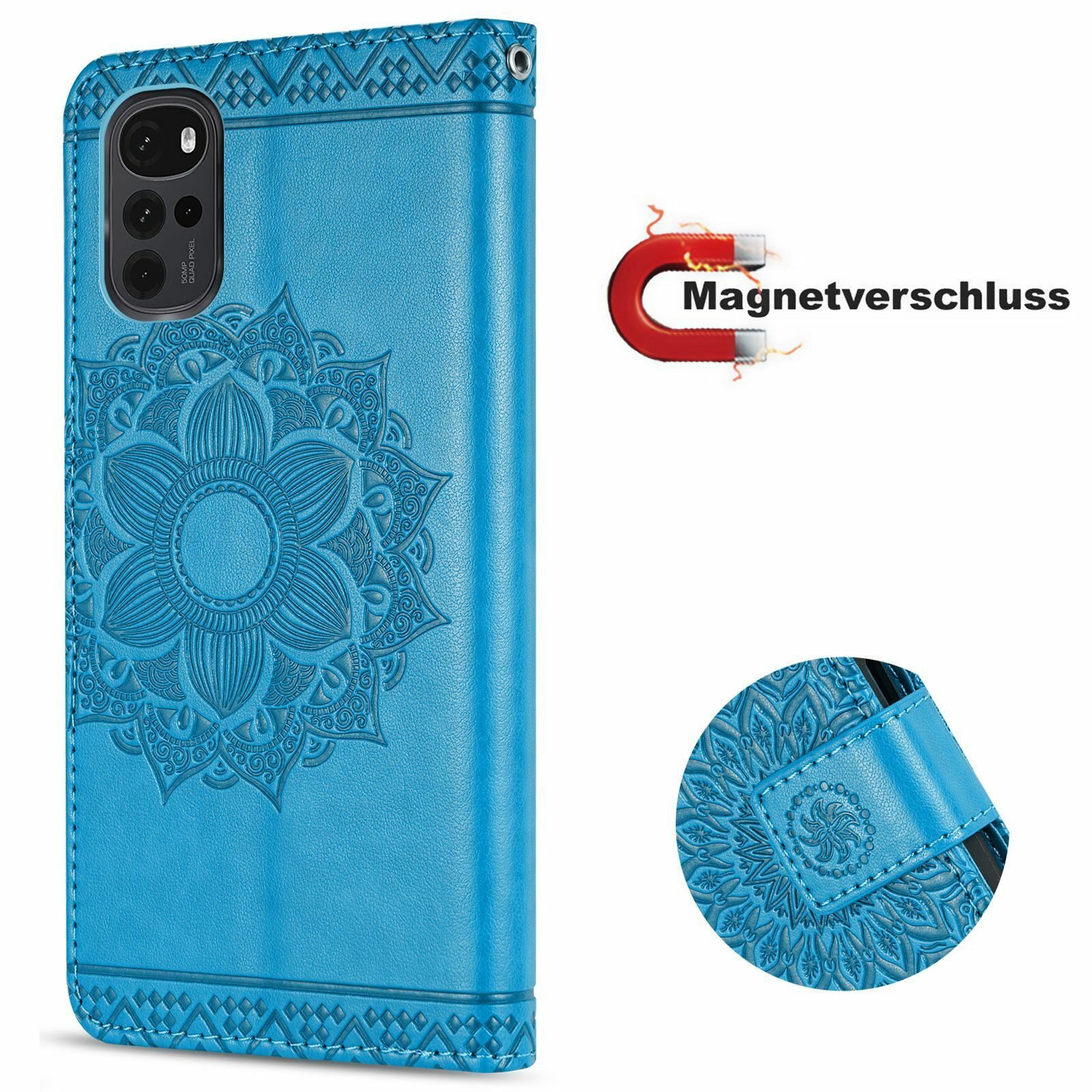betterfon Handyhülle Handytasche für Motorola Moto G22 Klapphülle, Wallet Case mit Kartenfächern Magnetverschluss und weicher Innenhülle