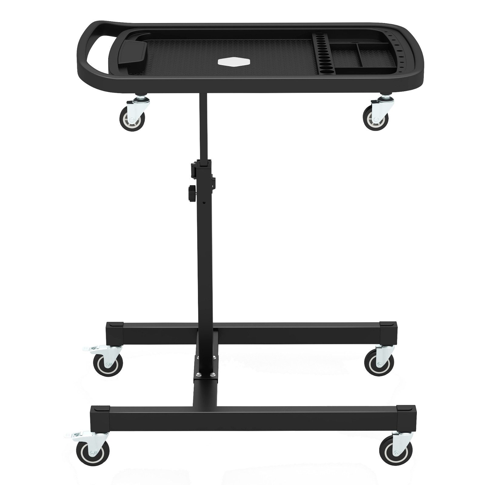 COSTWAY Arbeitstisch, 2-in-1 mit abnehmbarem Fach, höhenverstellbar, bis 60kg