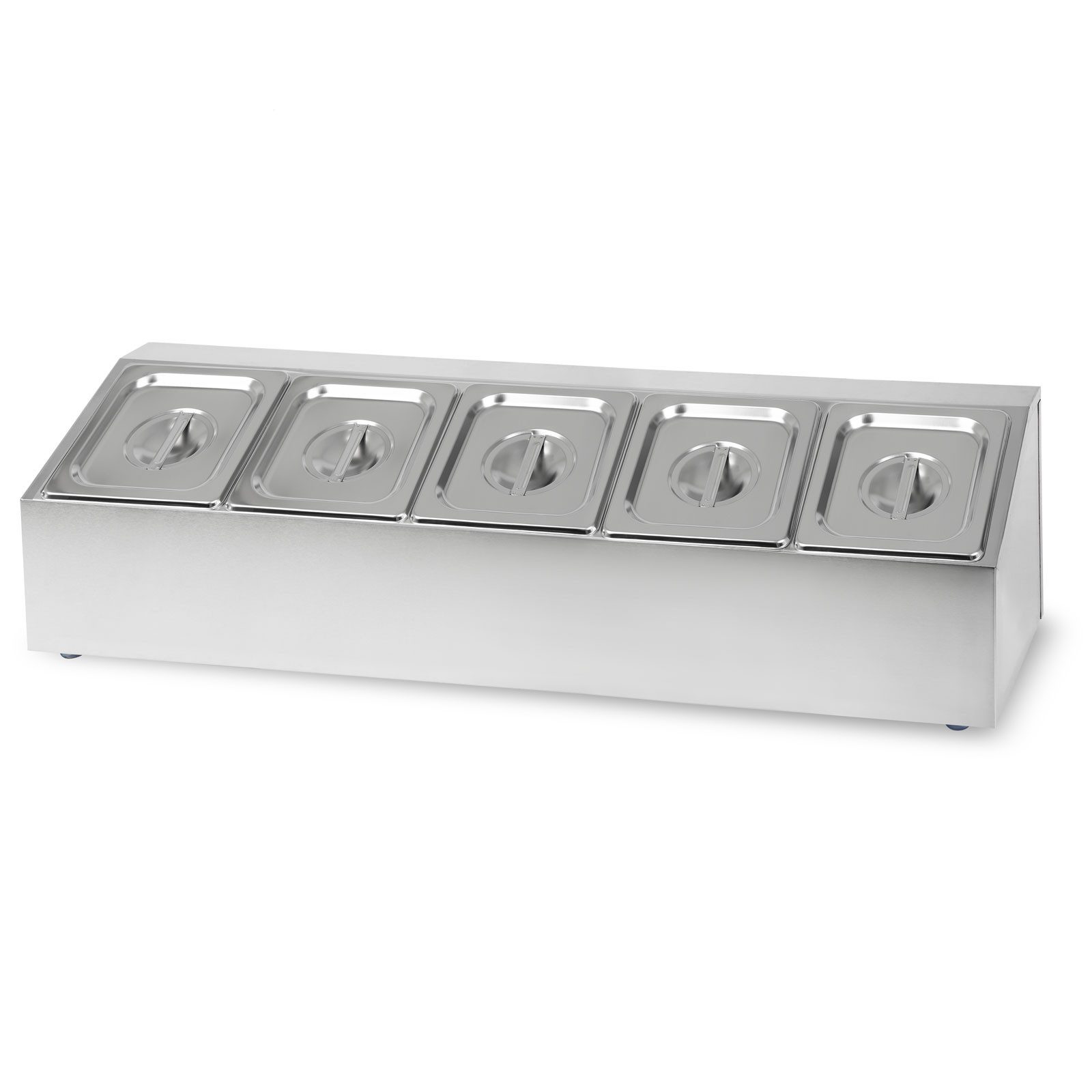 vertes Speisenwärmer 5 x 1/6 GN Gastronorm, (100mm Tief, Hygienisch Rostfrei Kratzfest Temperaturbeständig von -40 bis 300°C), für Bain Marie und Vielseitigen Einsatz in Gastronomie