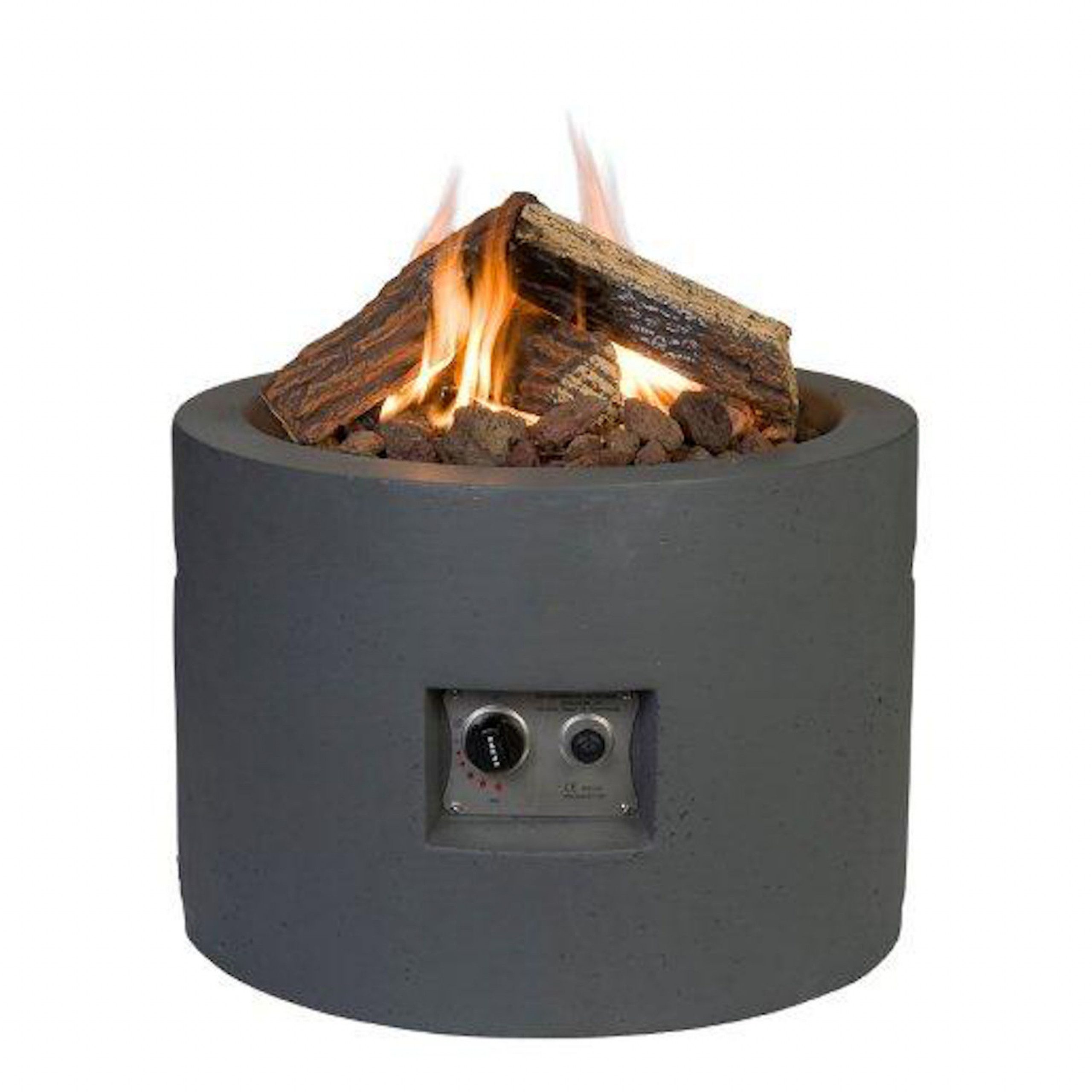 Happy Cocooning Feuertisch Happy Cocooning Mania Feuertisch rund 19,5 kW schwarz inkl. 5 kg